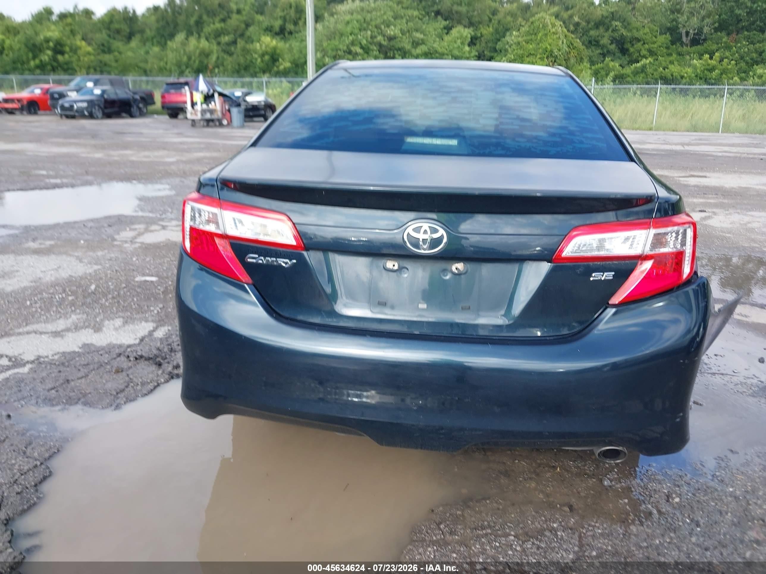 2013 Toyota Camry Se Black vin: 4T1BF1FKXDU240866