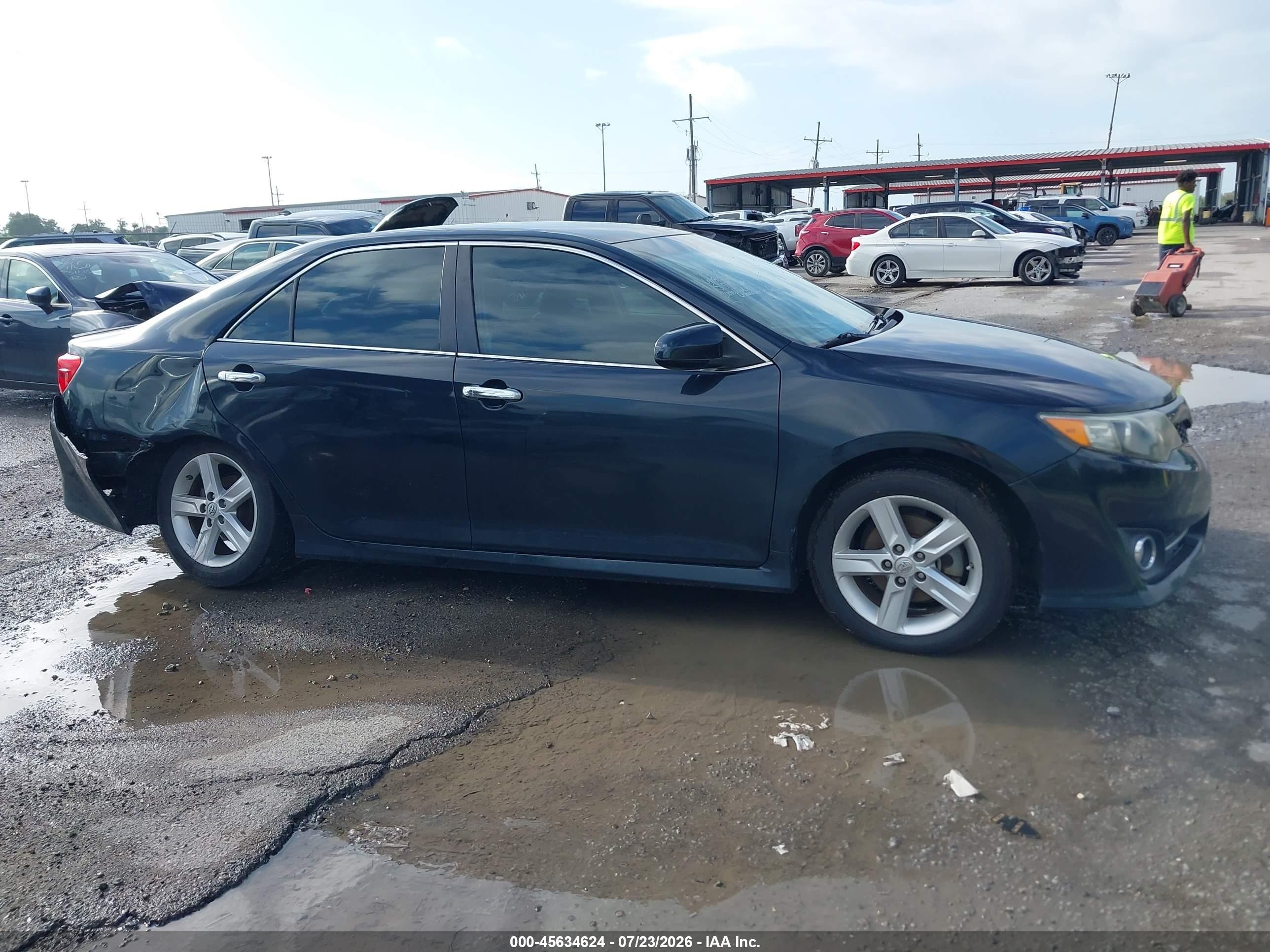 2013 Toyota Camry Se Black vin: 4T1BF1FKXDU240866