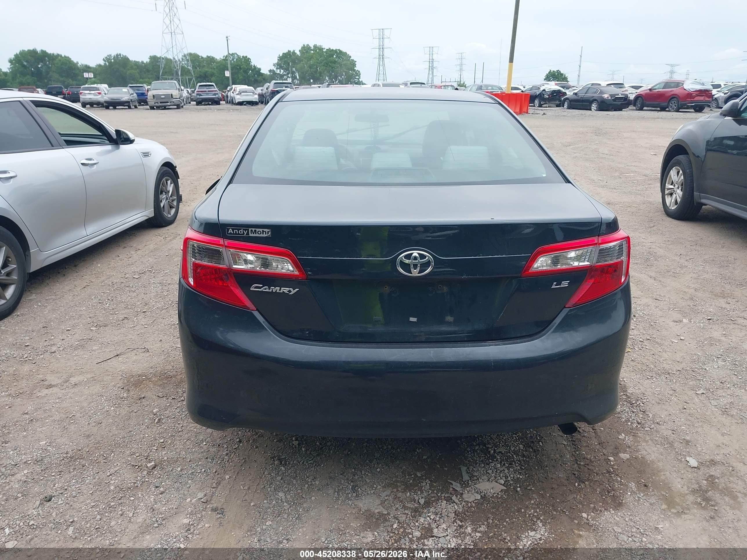 2013 Toyota Camry Le Blue vin: 4T1BF1FKXDU274046