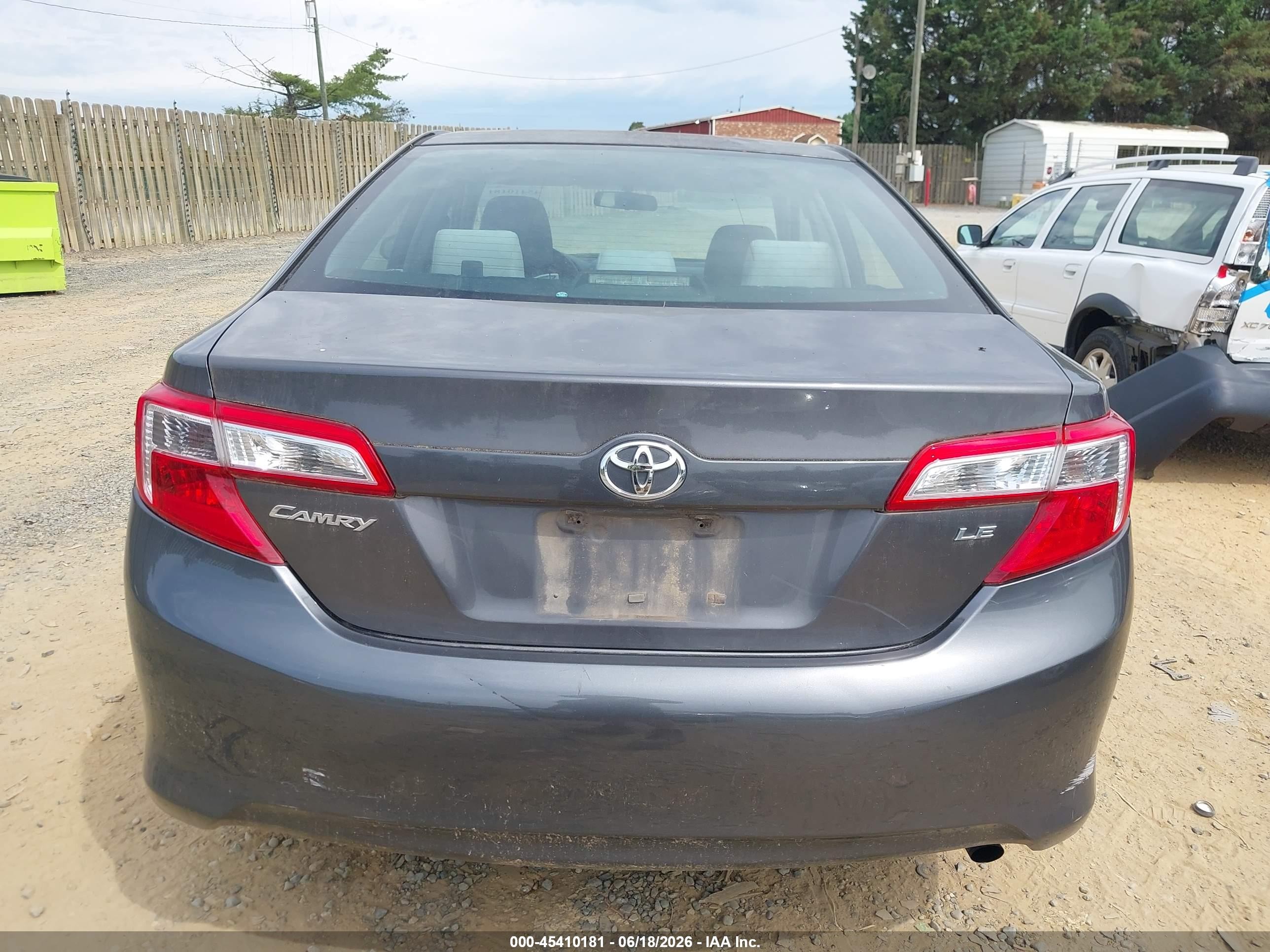 2013 Toyota Camry Le Gray vin: 4T1BF1FKXDU275908