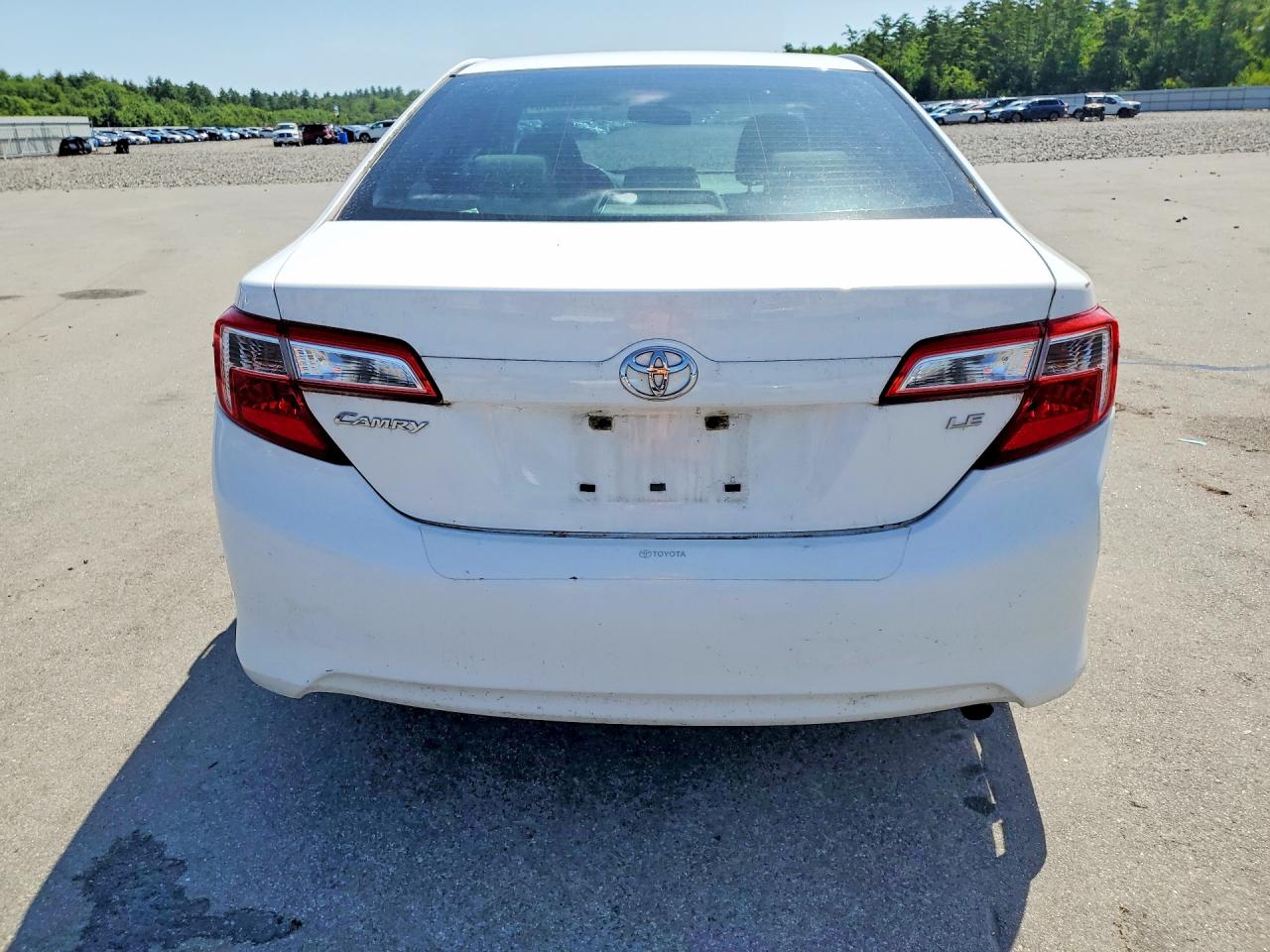 2013 Toyota Camry Le White vin: 4T1BF1FKXDU279876