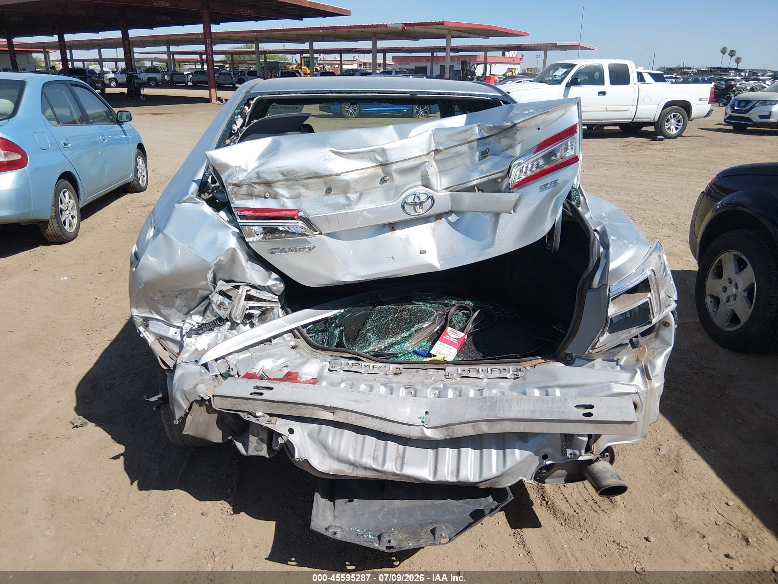 2013 Toyota Camry Se Silver vin: 4T1BF1FKXDU286102