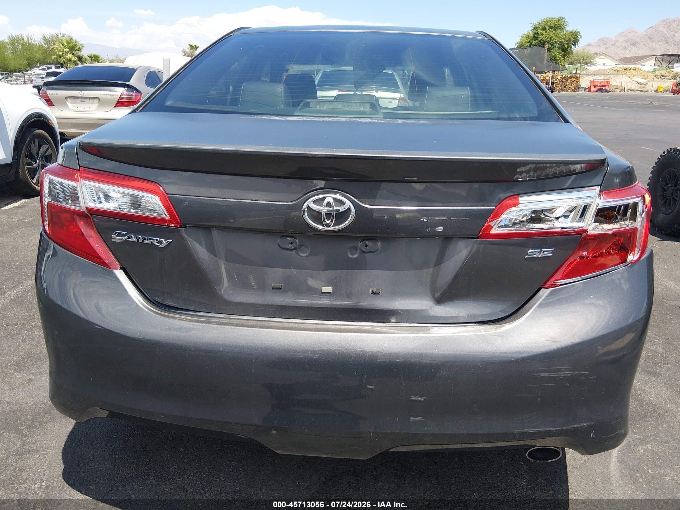 2013 Toyota Camry Se Серый vin: 4T1BF1FKXDU291641