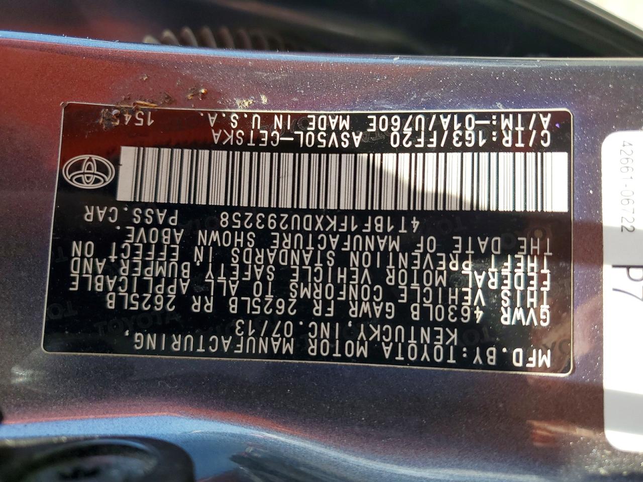 2013 Toyota Camry Se Gray vin: 4T1BF1FKXDU293258