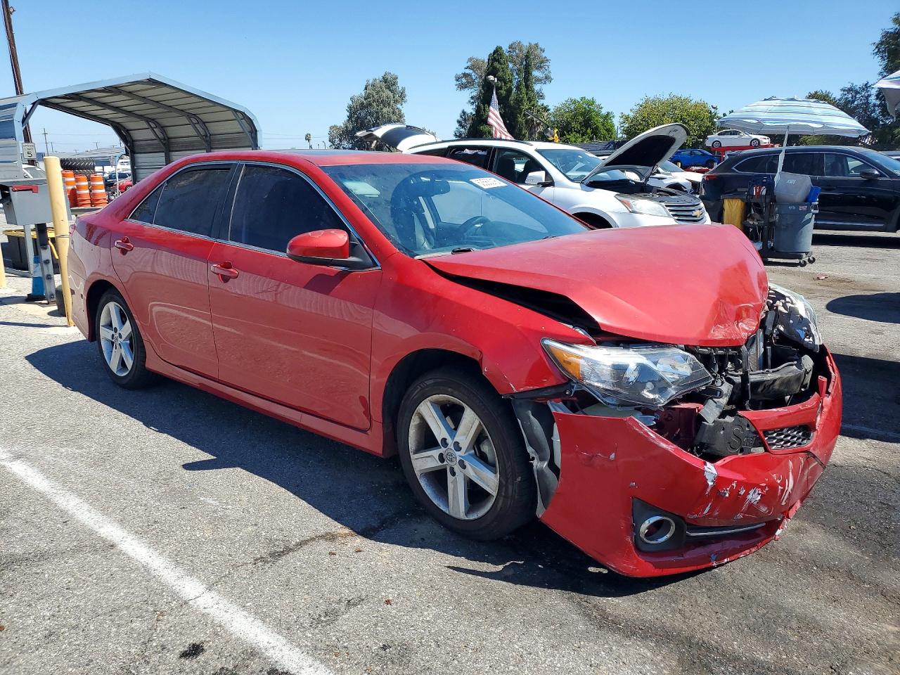 2013 Toyota Camry Se Red vin: 4T1BF1FKXDU650941