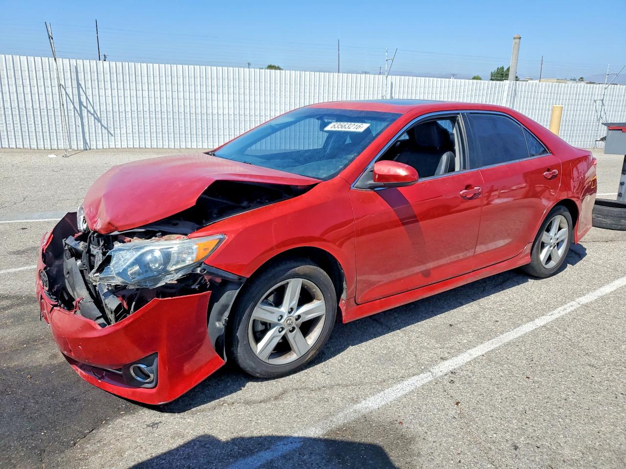 2013 Toyota Camry Se Red vin: 4T1BF1FKXDU650941