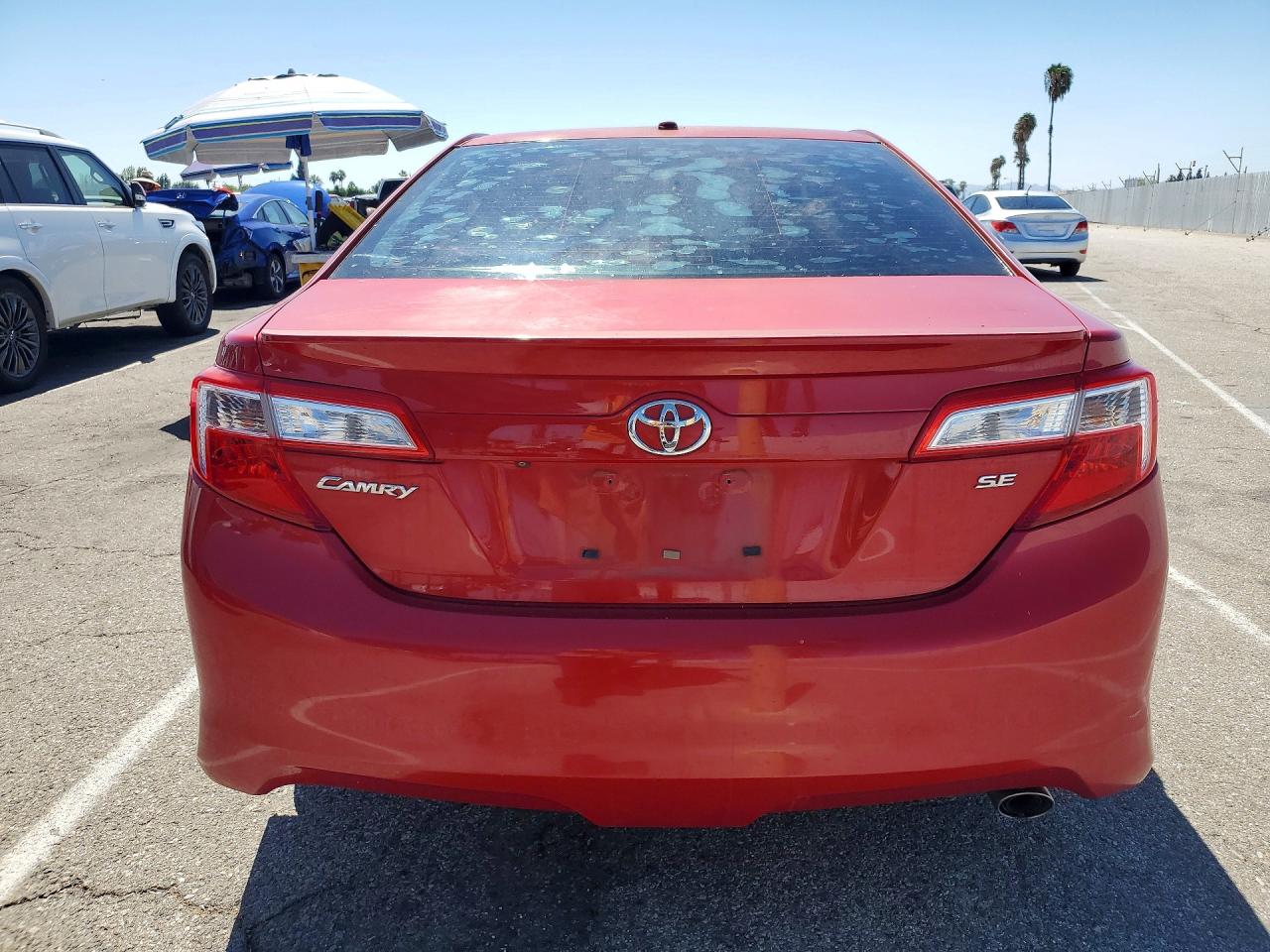 2013 Toyota Camry Se Red vin: 4T1BF1FKXDU650941