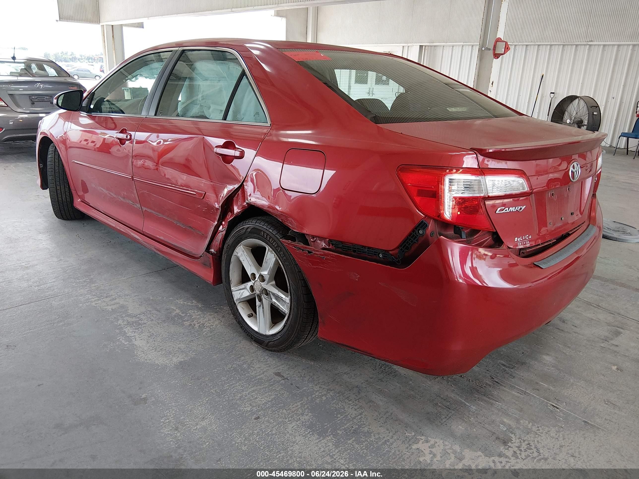 2013 Toyota Camry Se Red vin: 4T1BF1FKXDU661308