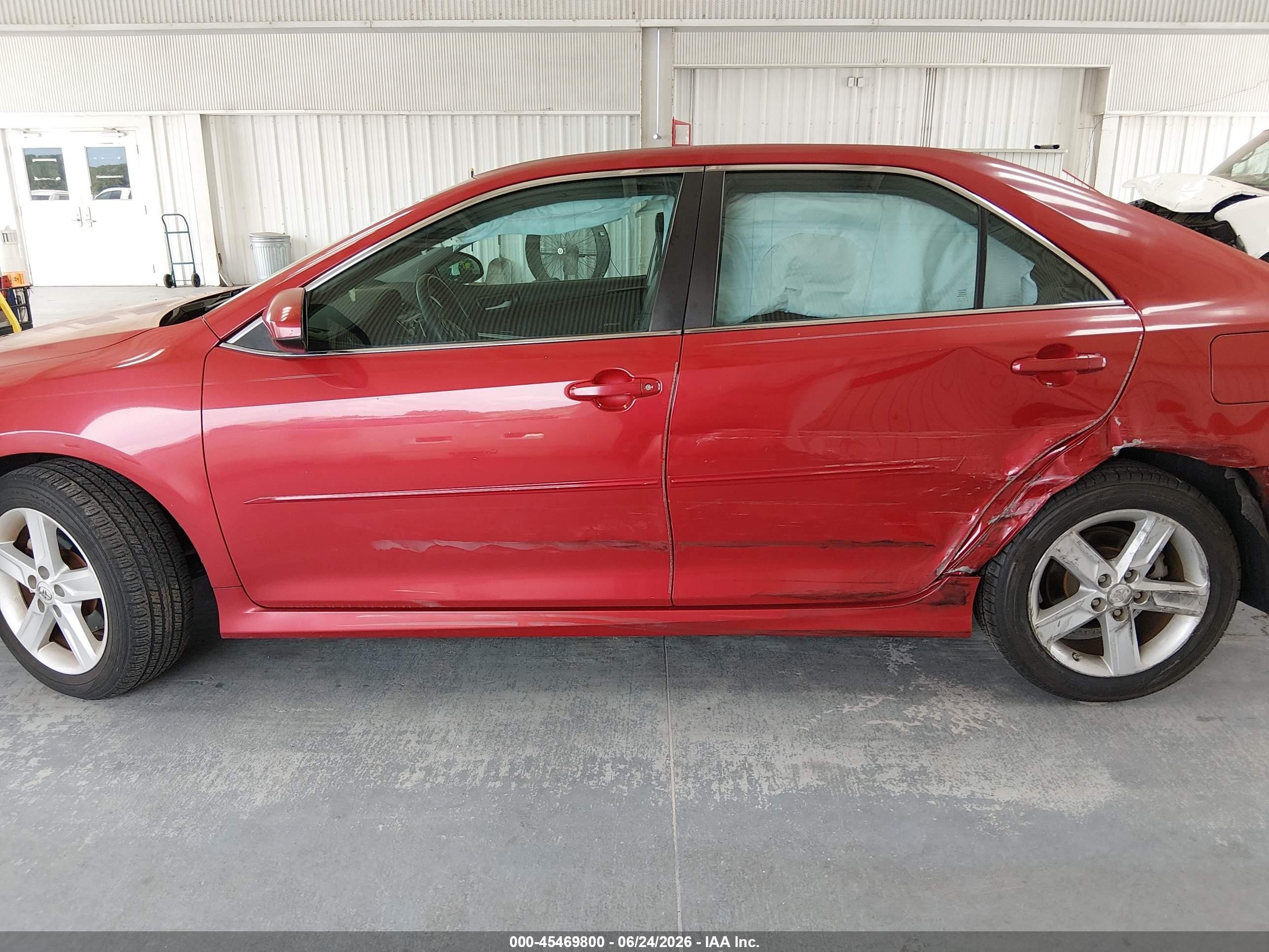 2013 Toyota Camry Se Red vin: 4T1BF1FKXDU661308