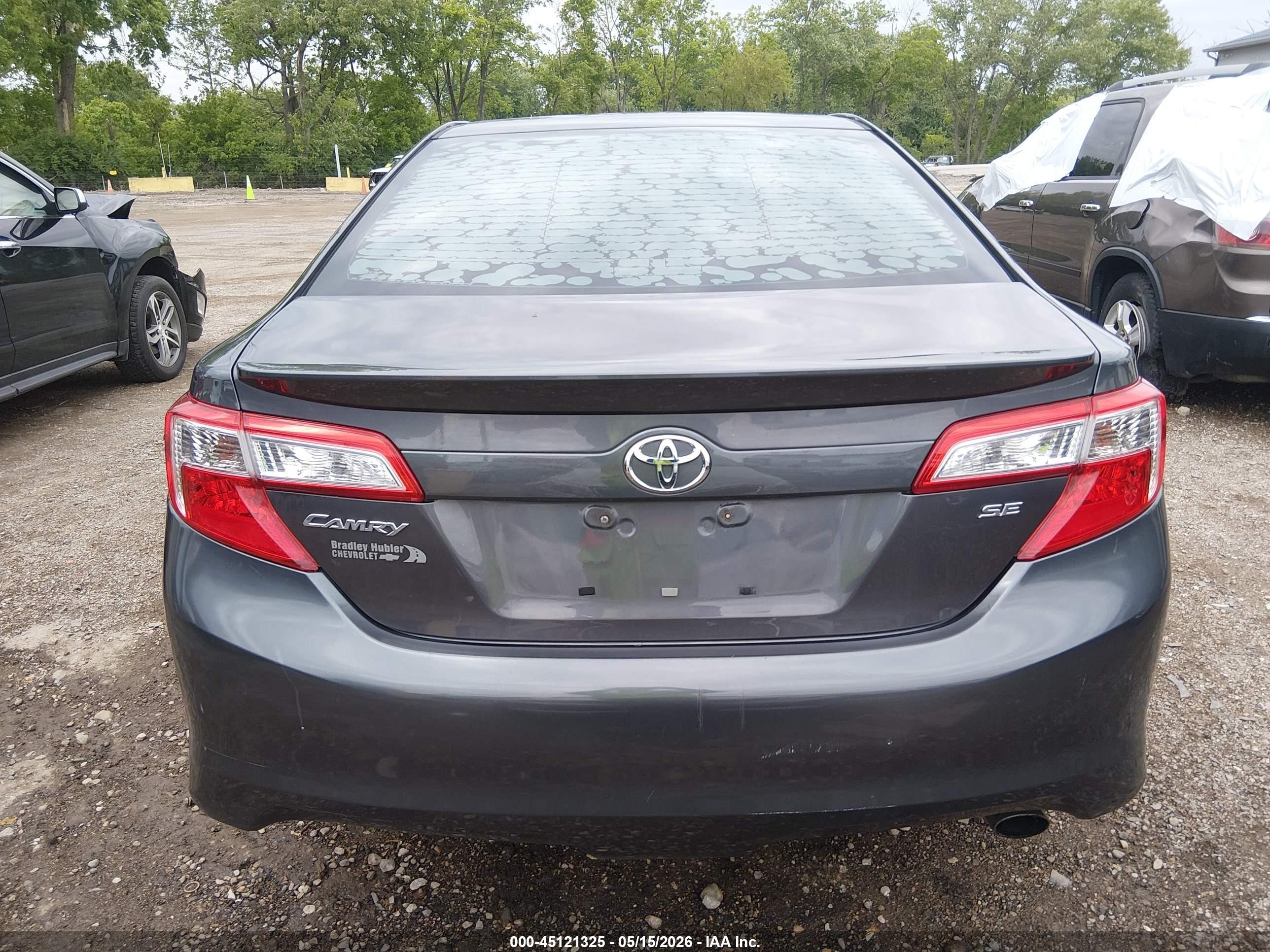 2013 Toyota Camry Se Gray vin: 4T1BF1FKXDU669974