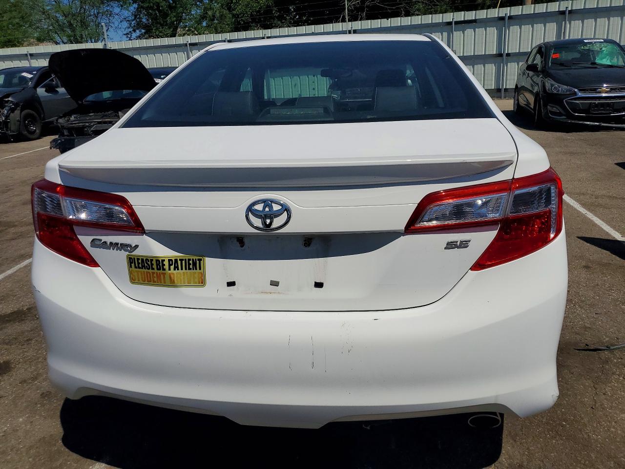 2013 Toyota Camry Se White vin: 4T1BF1FKXDU688279