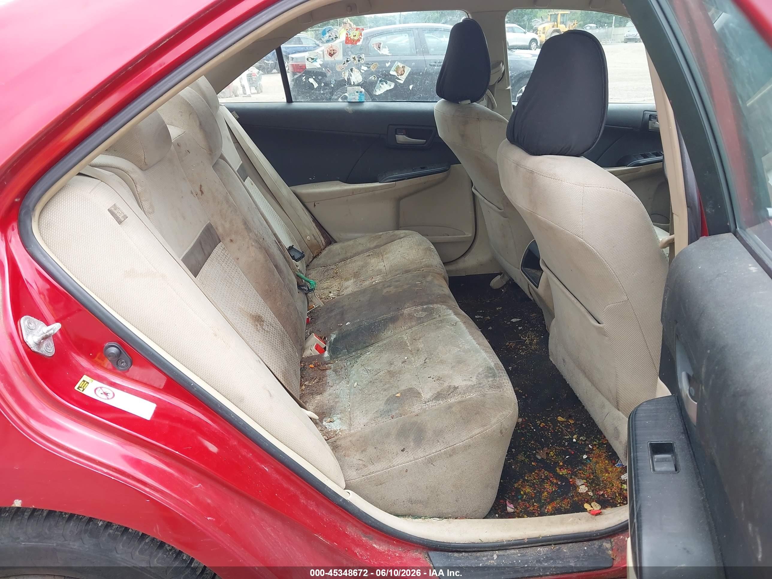 2013 Toyota Camry Le Red vin: 4T1BF1FKXDU688475