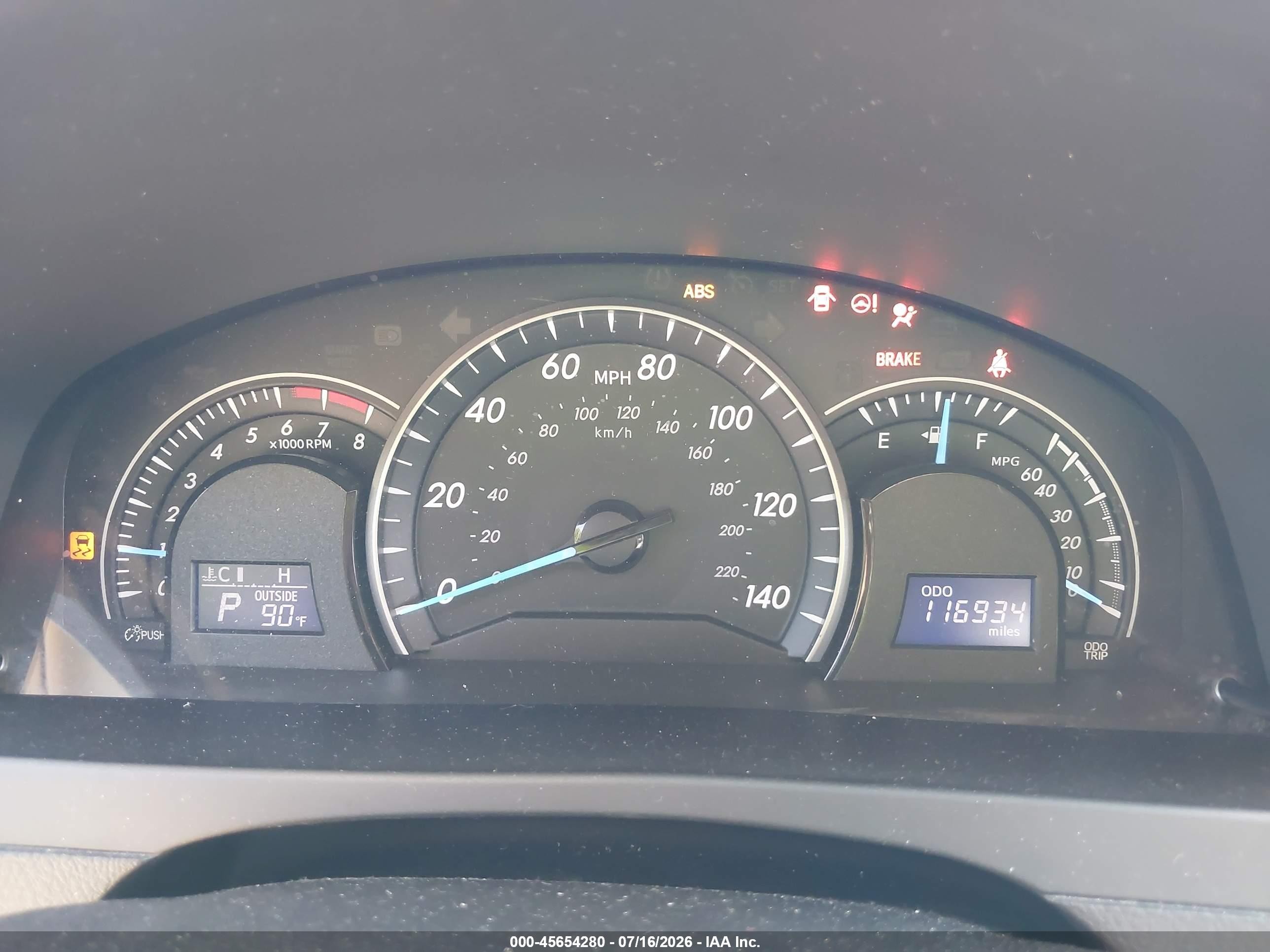 2013 Toyota Camry Le Red vin: 4T1BF1FKXDU695586