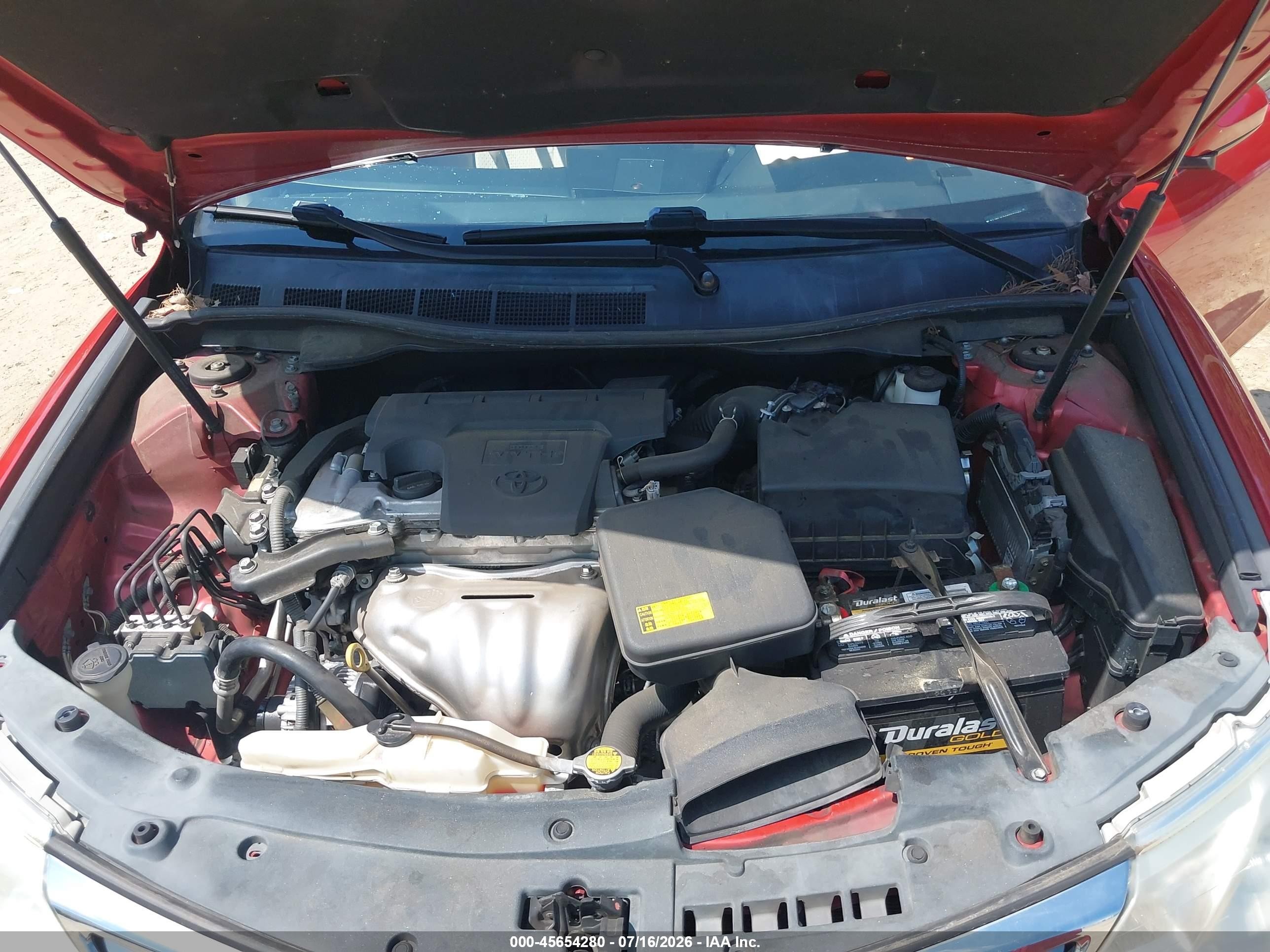 2013 Toyota Camry Le Red vin: 4T1BF1FKXDU695586