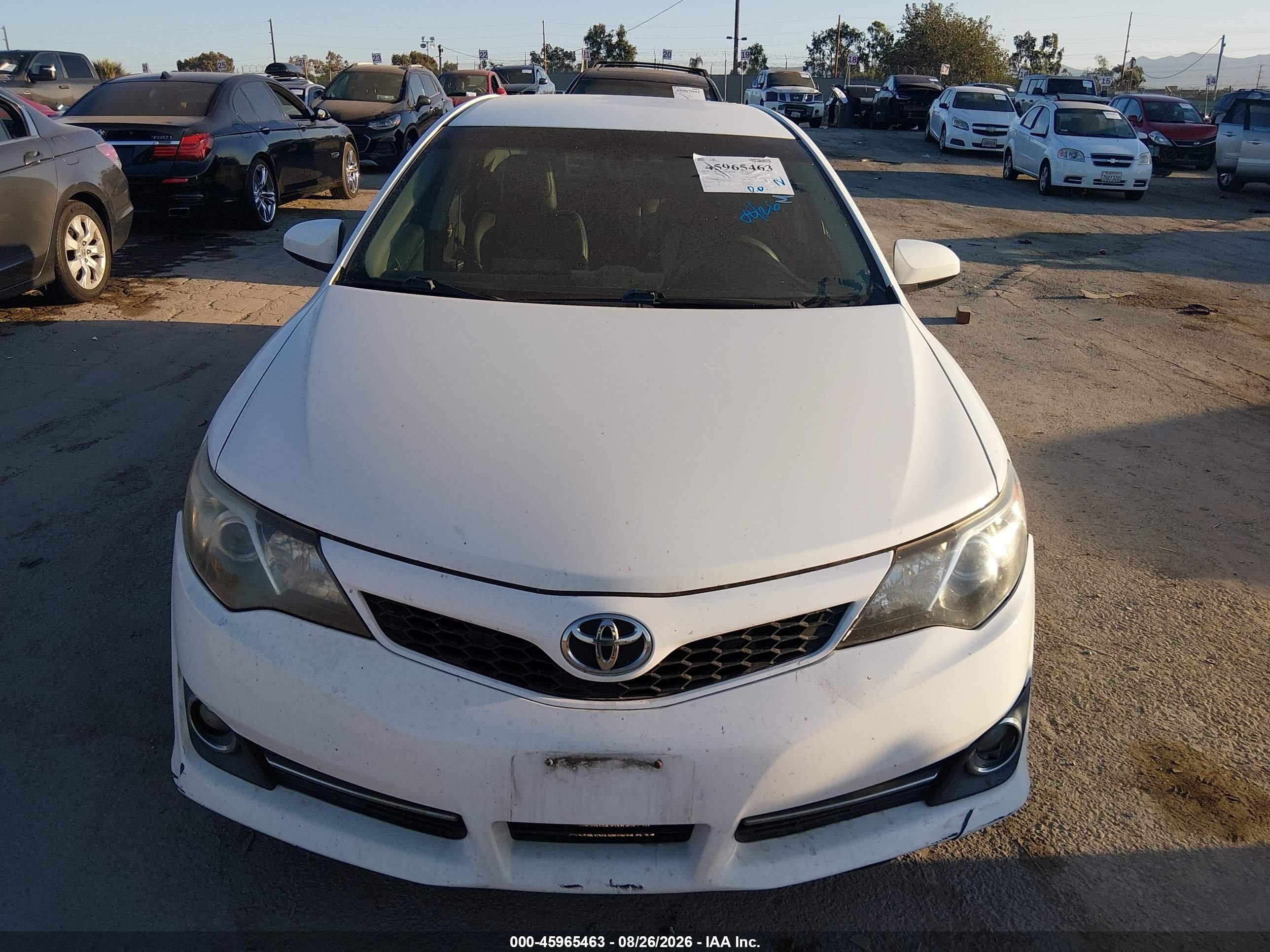 2013 Toyota Camry Se White vin: 4T1BF1FKXDU698388