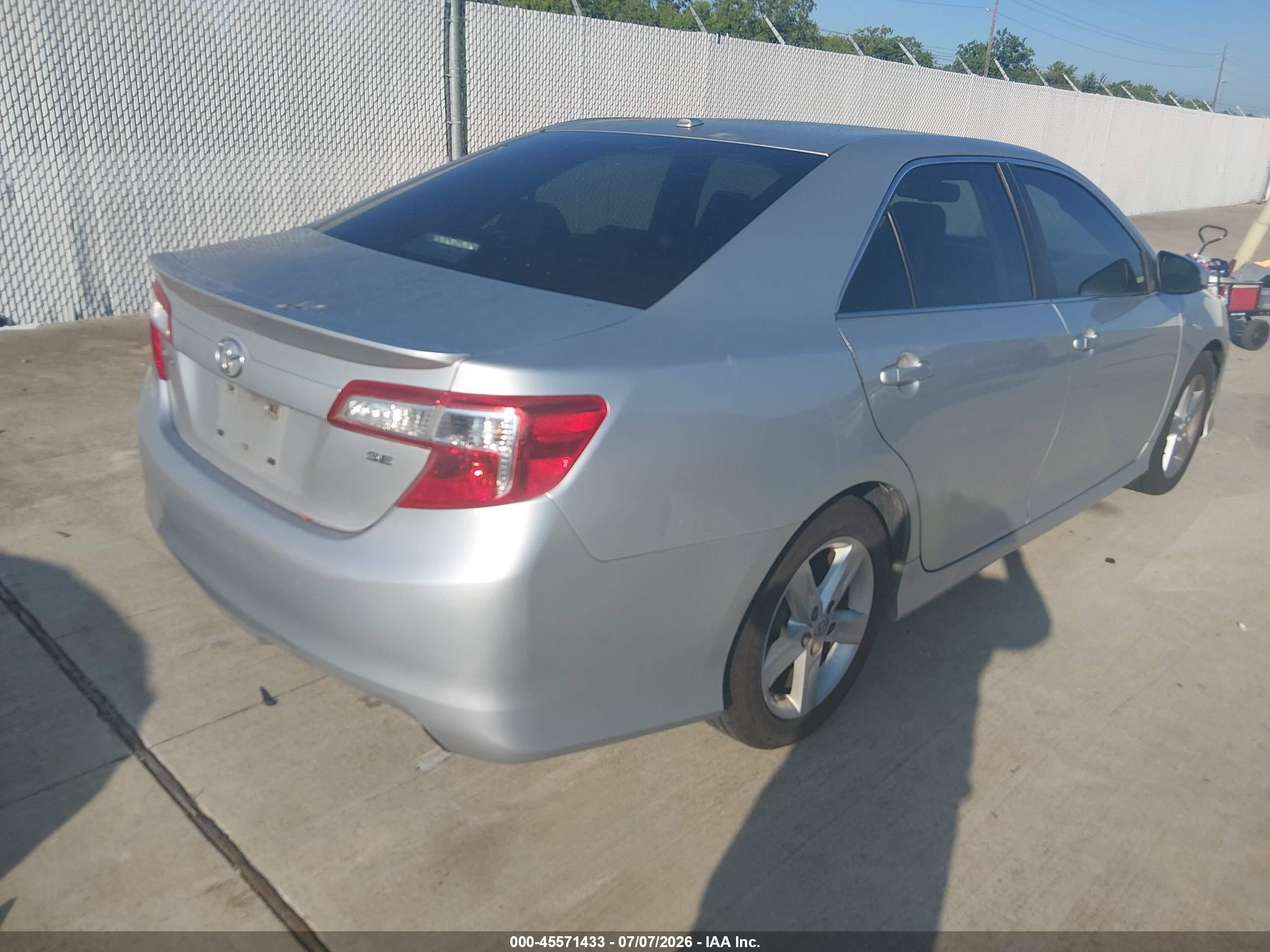 2013 Toyota Camry Se Gray vin: 4T1BF1FKXDU701483
