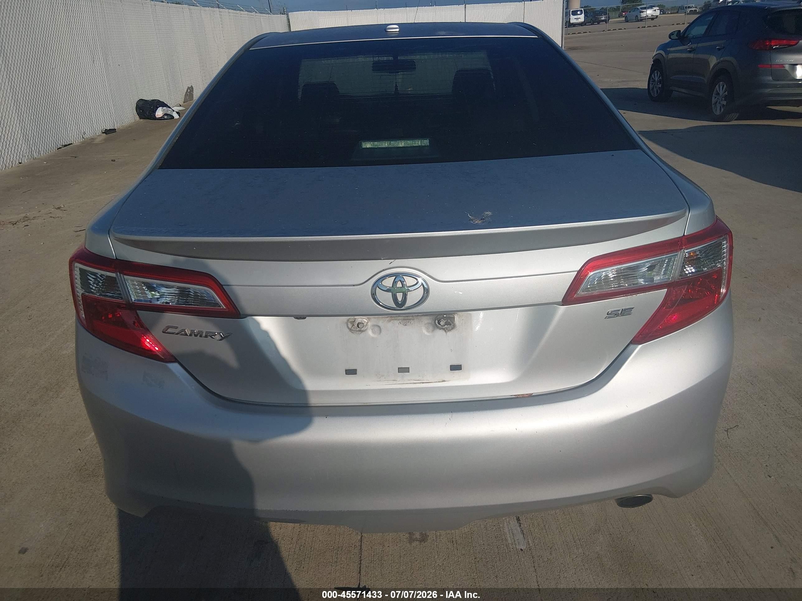2013 Toyota Camry Se Gray vin: 4T1BF1FKXDU701483