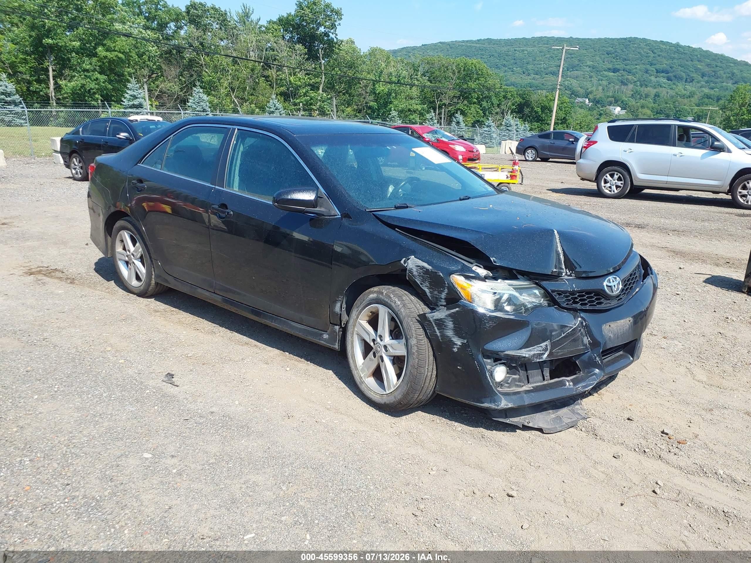 2013 Toyota Camry Se Black vin: 4T1BF1FKXDU720163