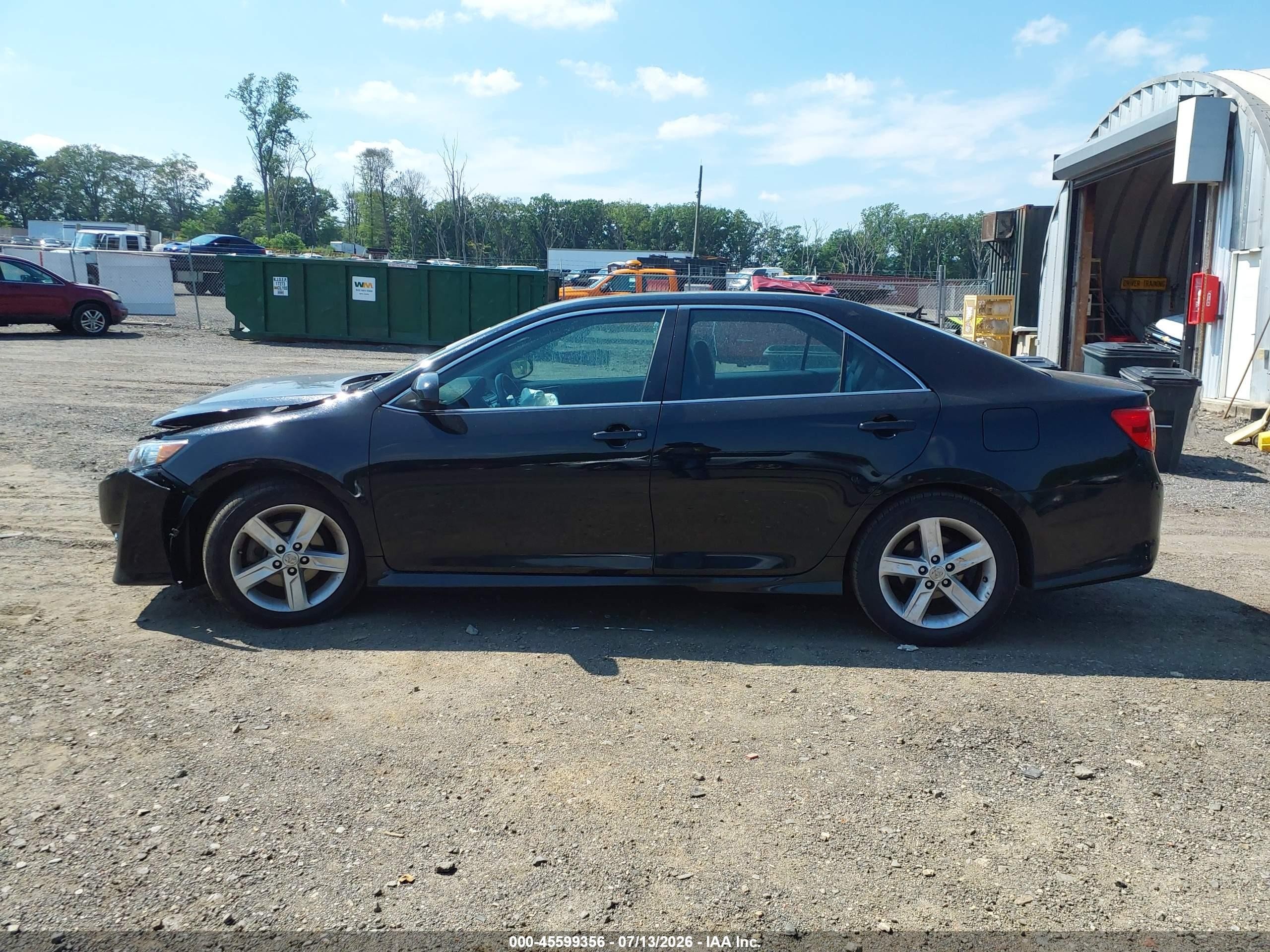 2013 Toyota Camry Se Black vin: 4T1BF1FKXDU720163