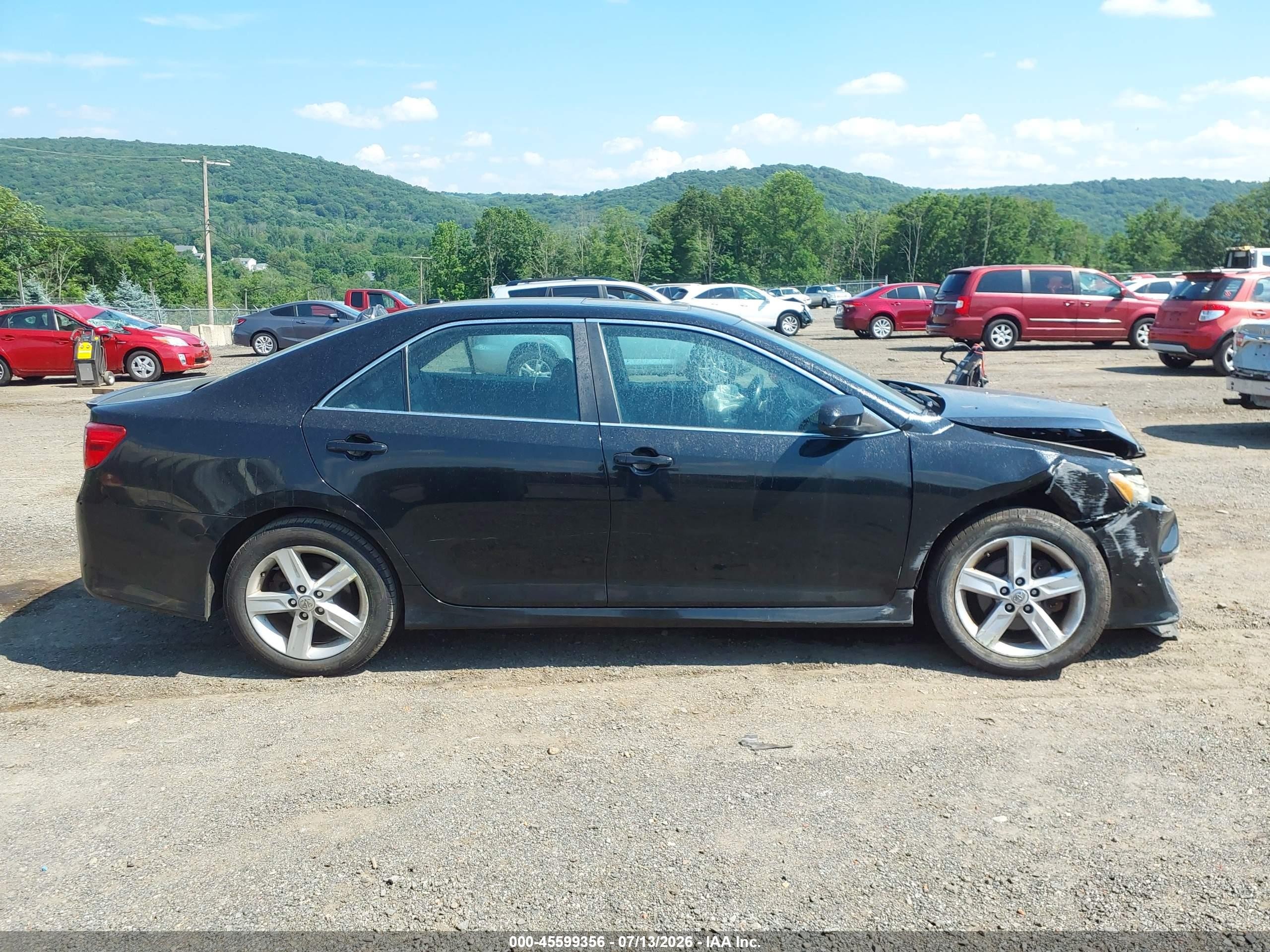 2013 Toyota Camry Se Black vin: 4T1BF1FKXDU720163