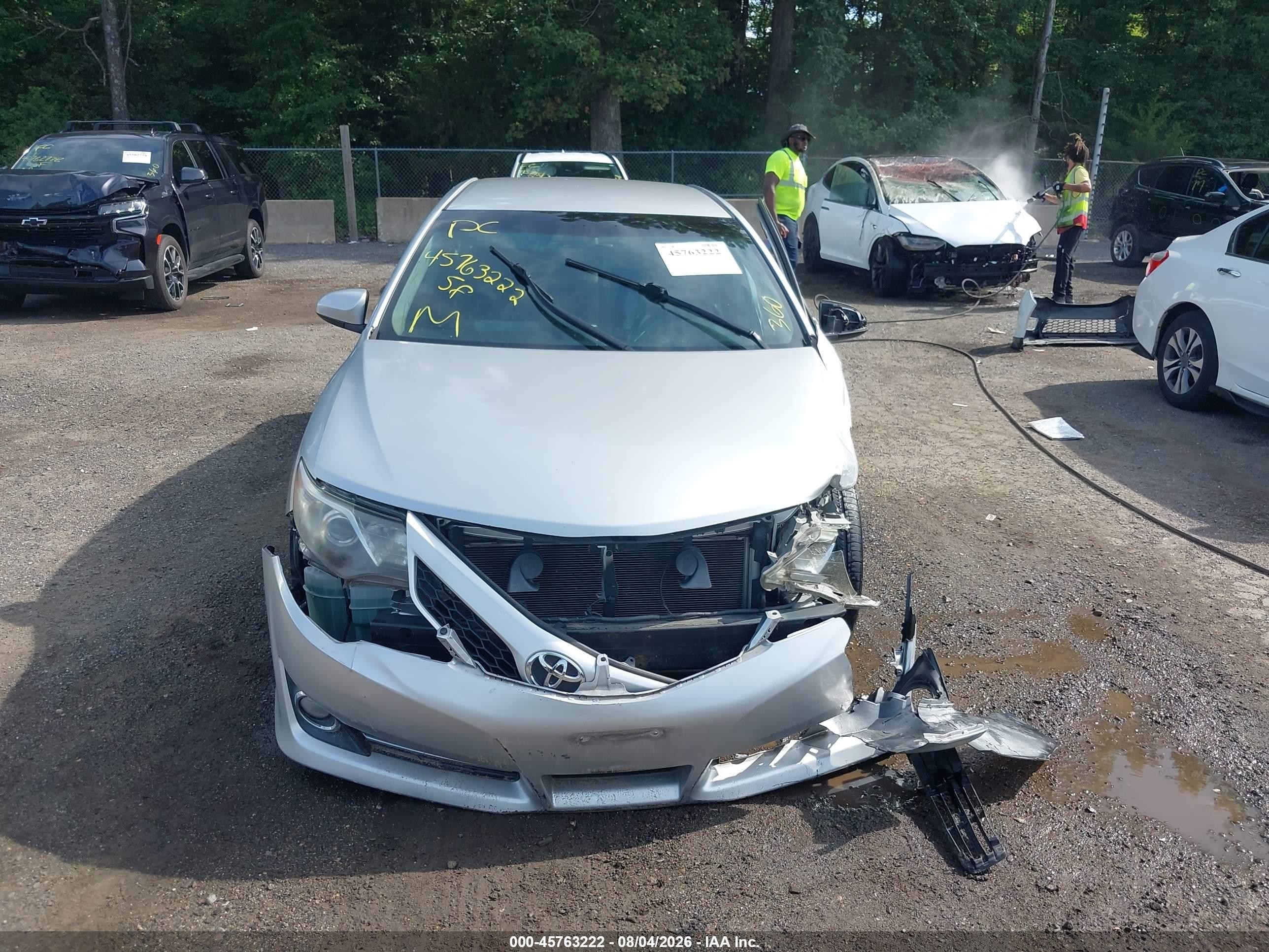 2014 Toyota Camry Se Silver vin: 4T1BF1FKXEU316085