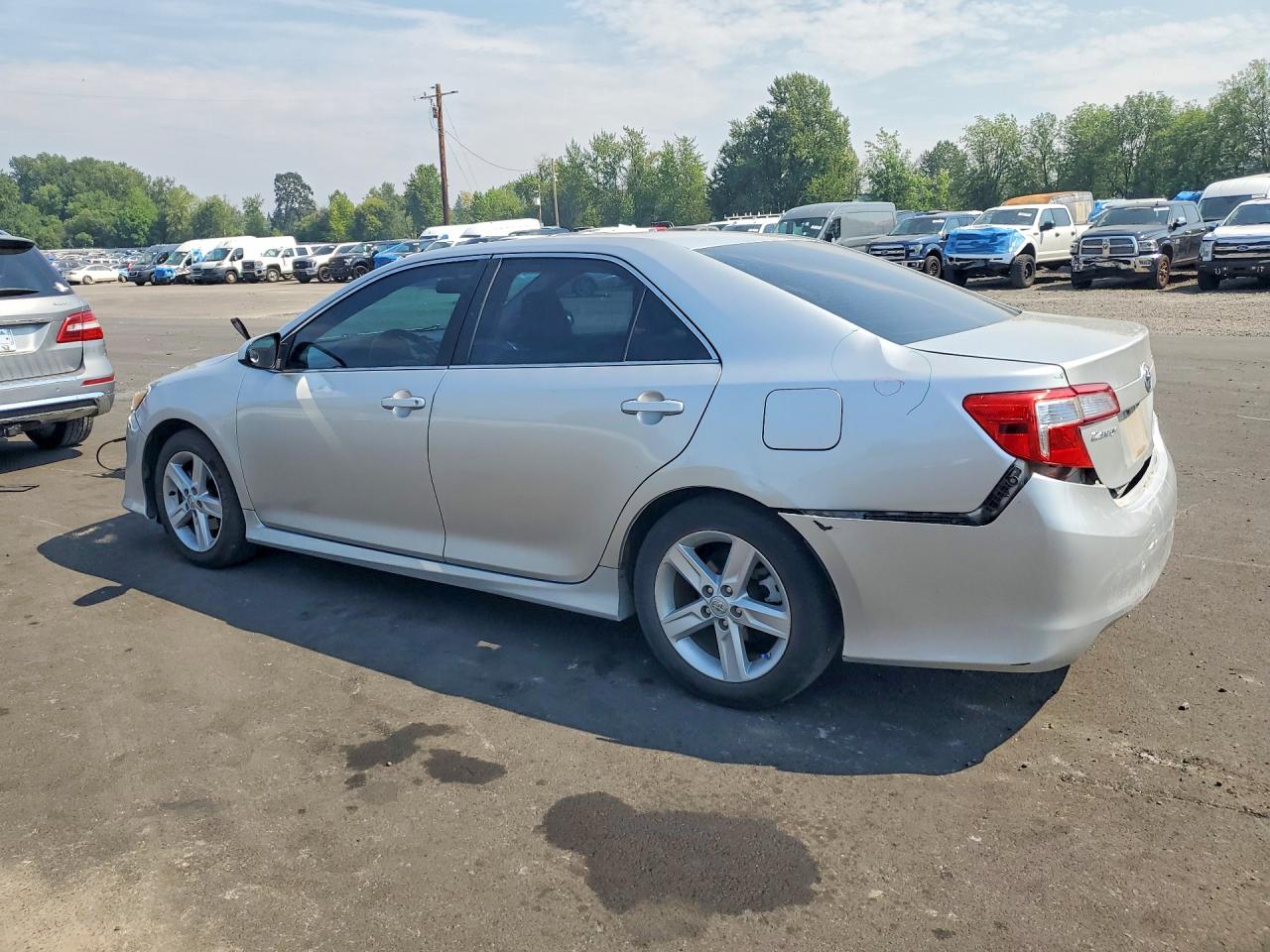 2014 Toyota Camry Se Silver vin: 4T1BF1FKXEU318886