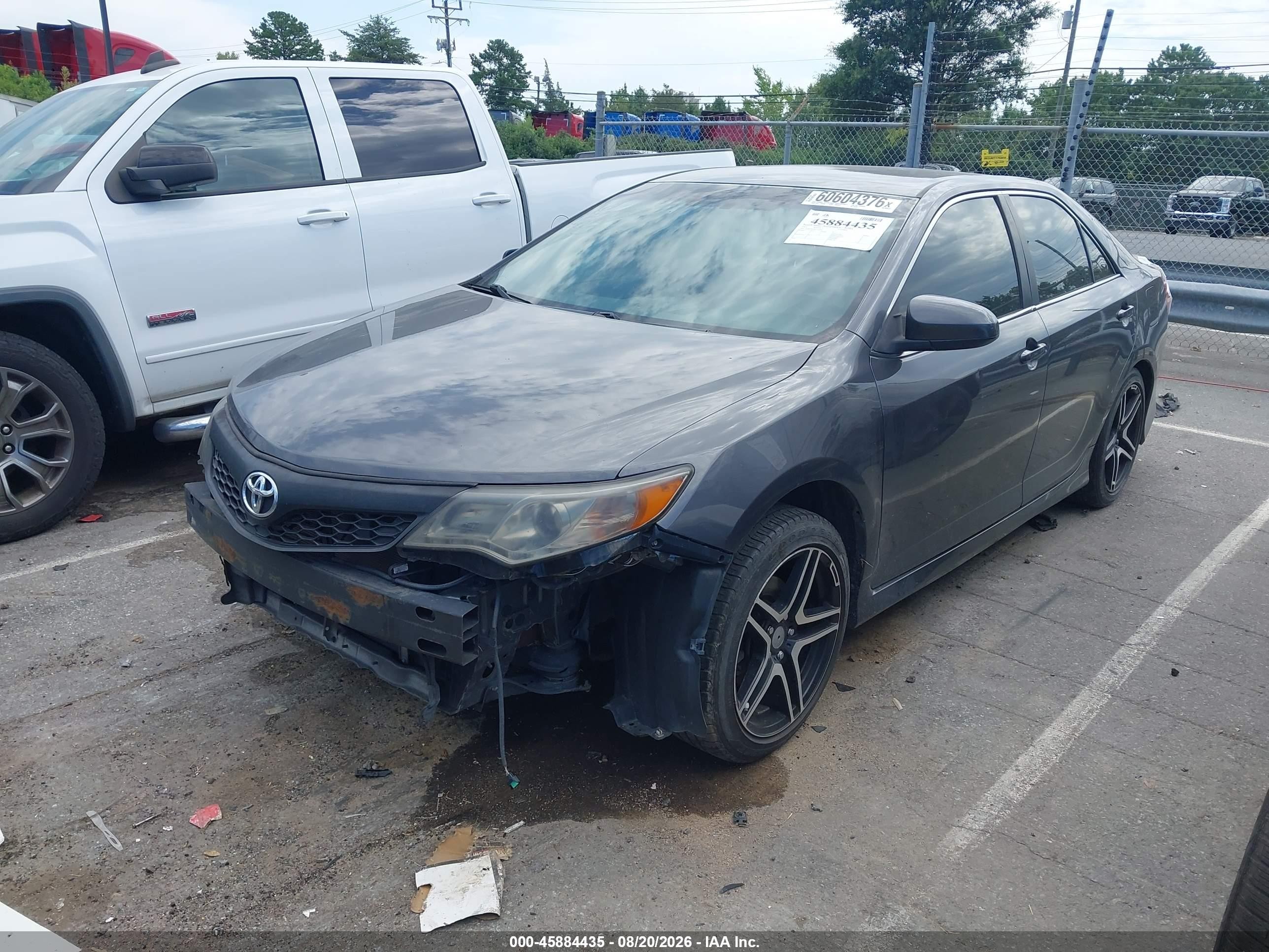 2014 Toyota Camry Se Gray vin: 4T1BF1FKXEU322453
