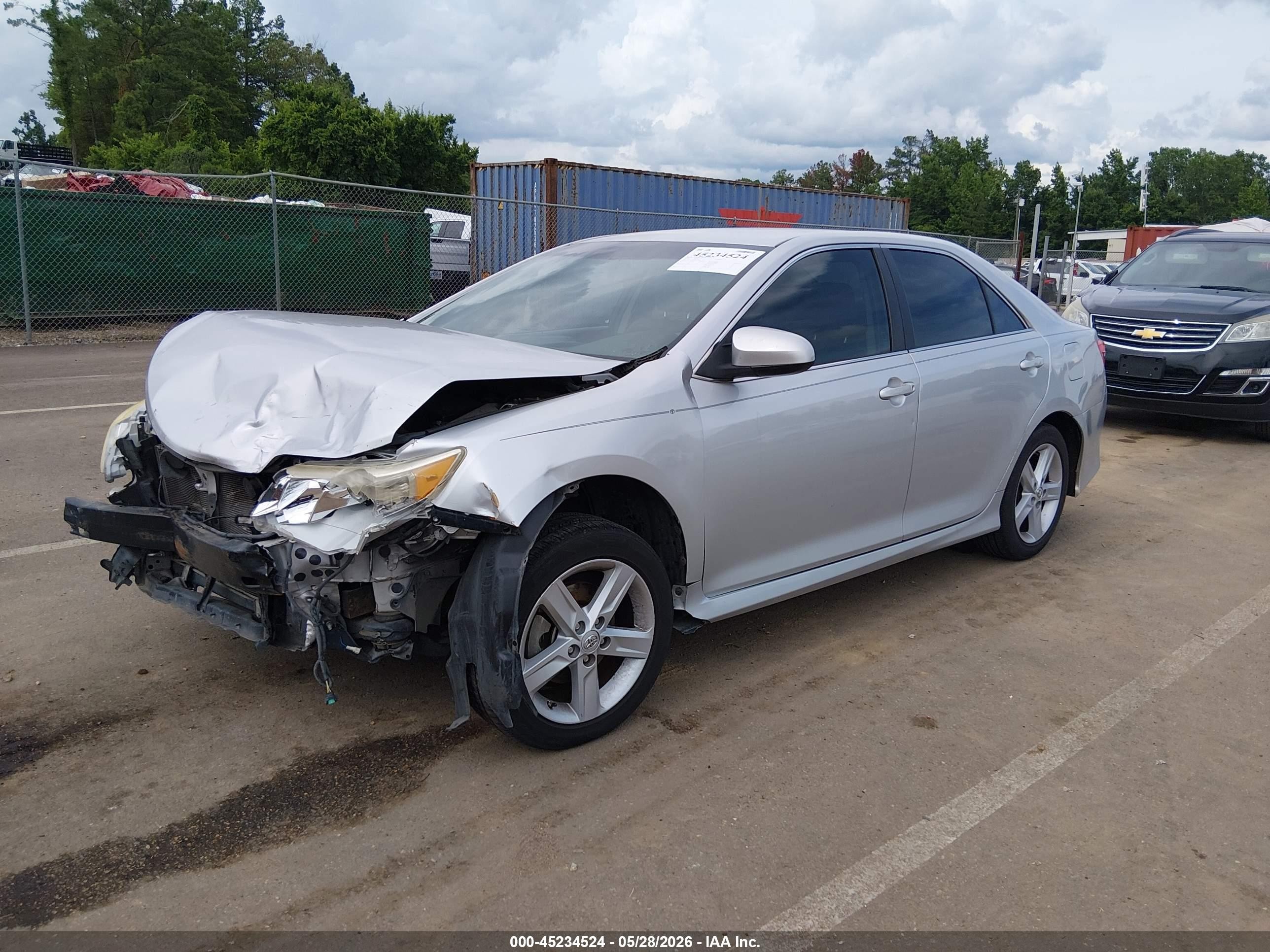 2014 Toyota Camry Se Silver vin: 4T1BF1FKXEU328446