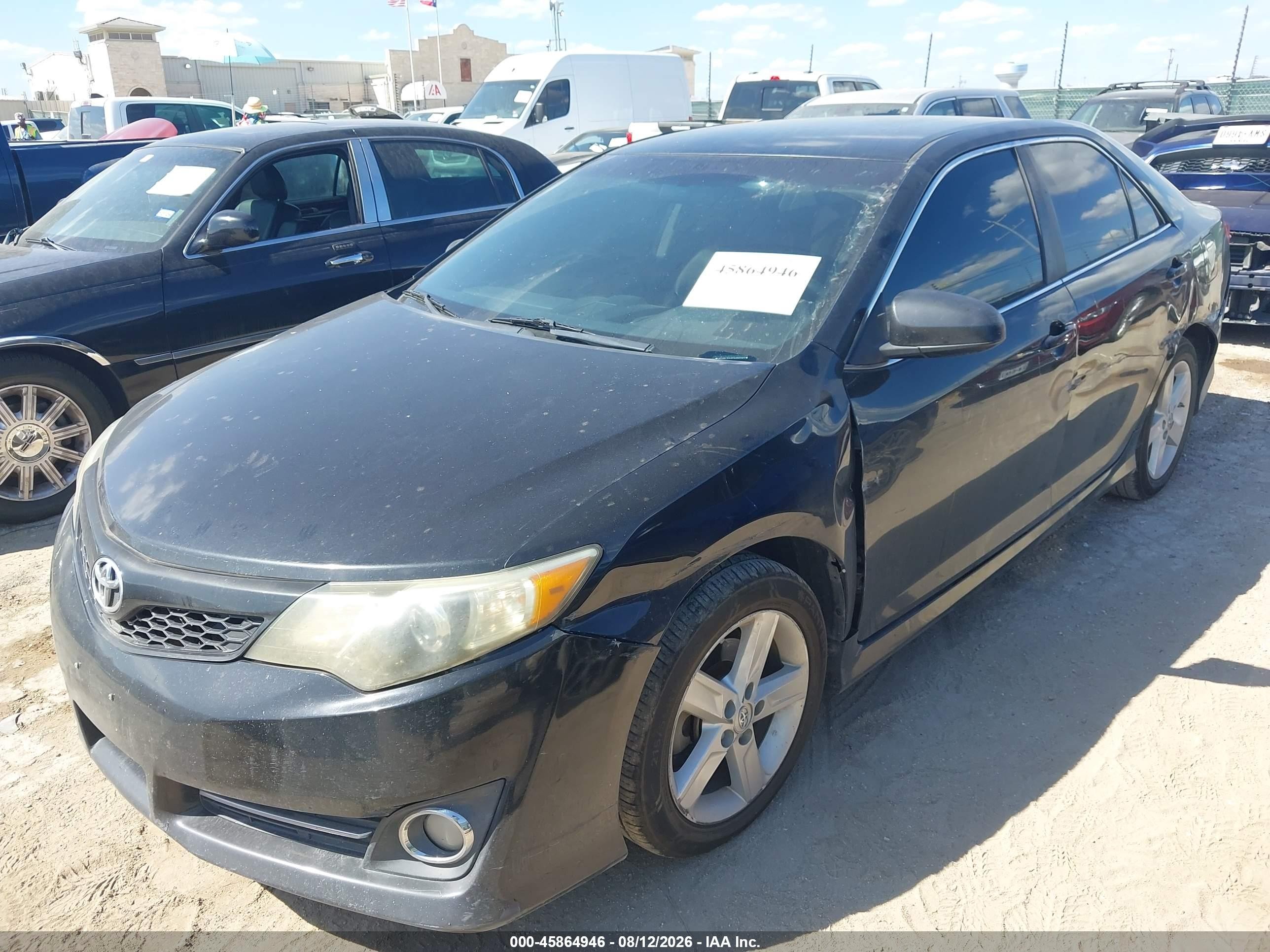 2014 Toyota Camry Se Black vin: 4T1BF1FKXEU352701