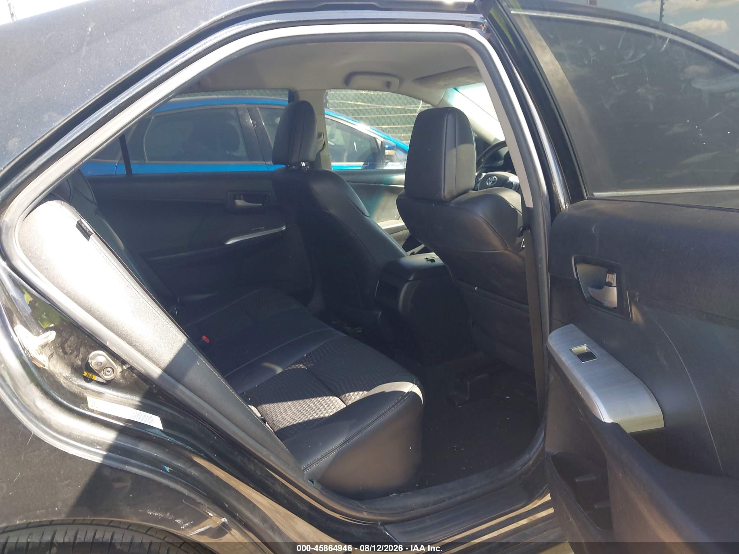 2014 Toyota Camry Se Black vin: 4T1BF1FKXEU352701