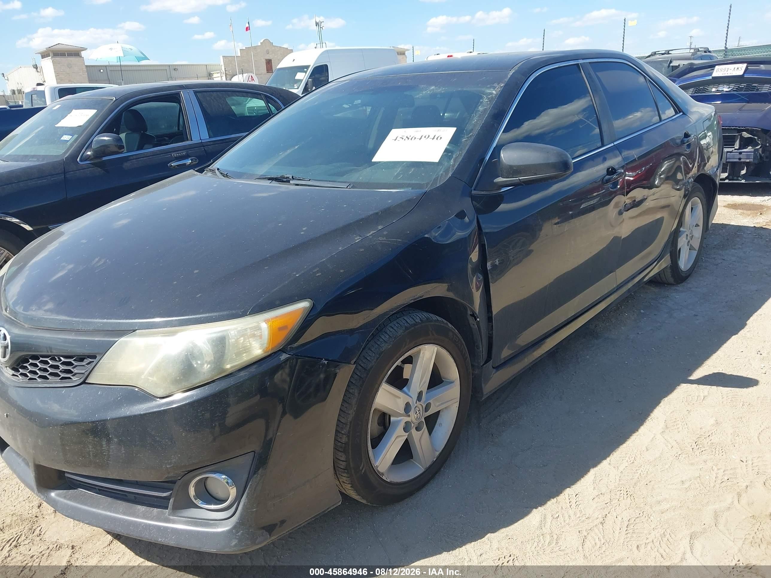 2014 Toyota Camry Se Black vin: 4T1BF1FKXEU352701