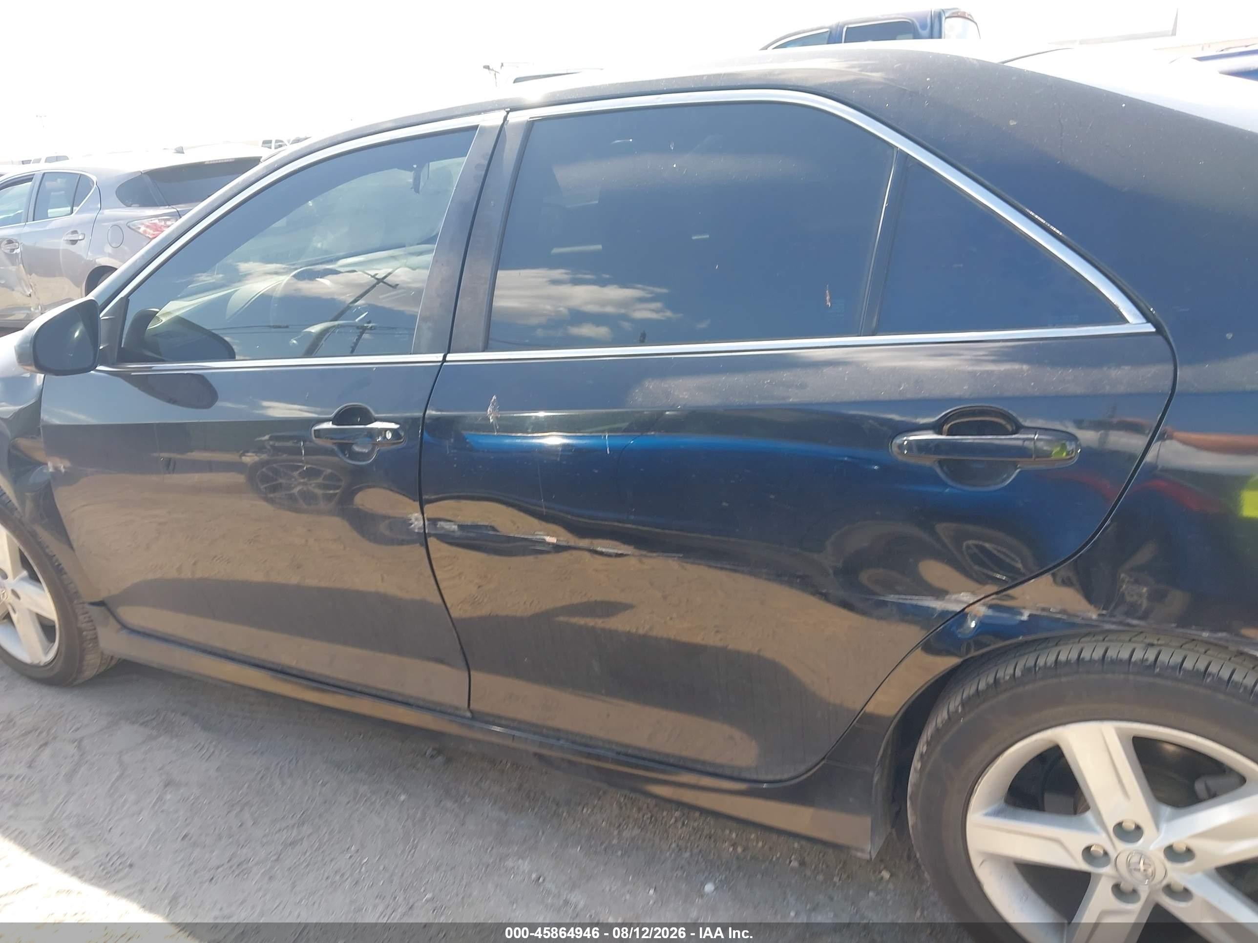 2014 Toyota Camry Se Black vin: 4T1BF1FKXEU352701