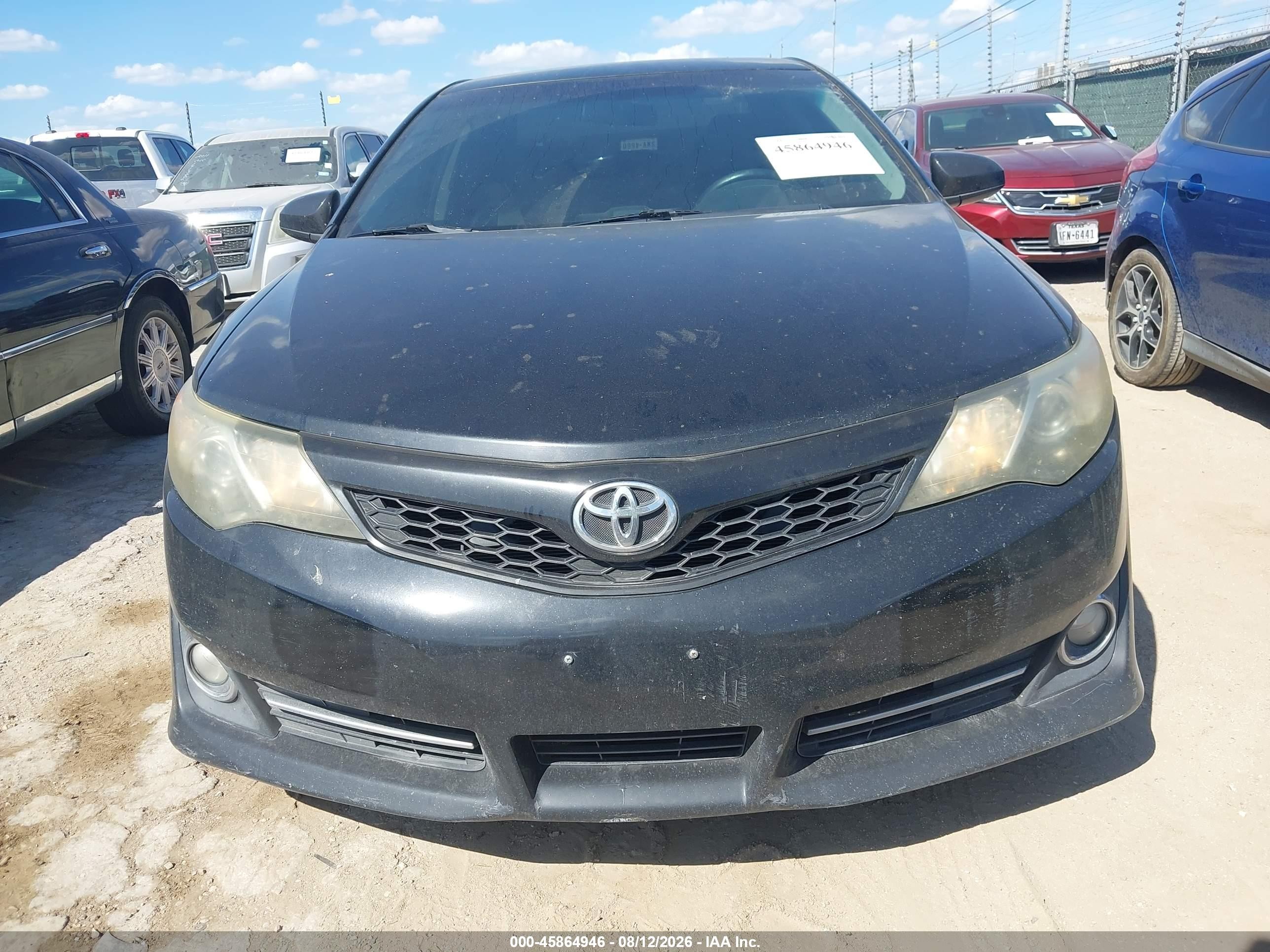 2014 Toyota Camry Se Black vin: 4T1BF1FKXEU352701