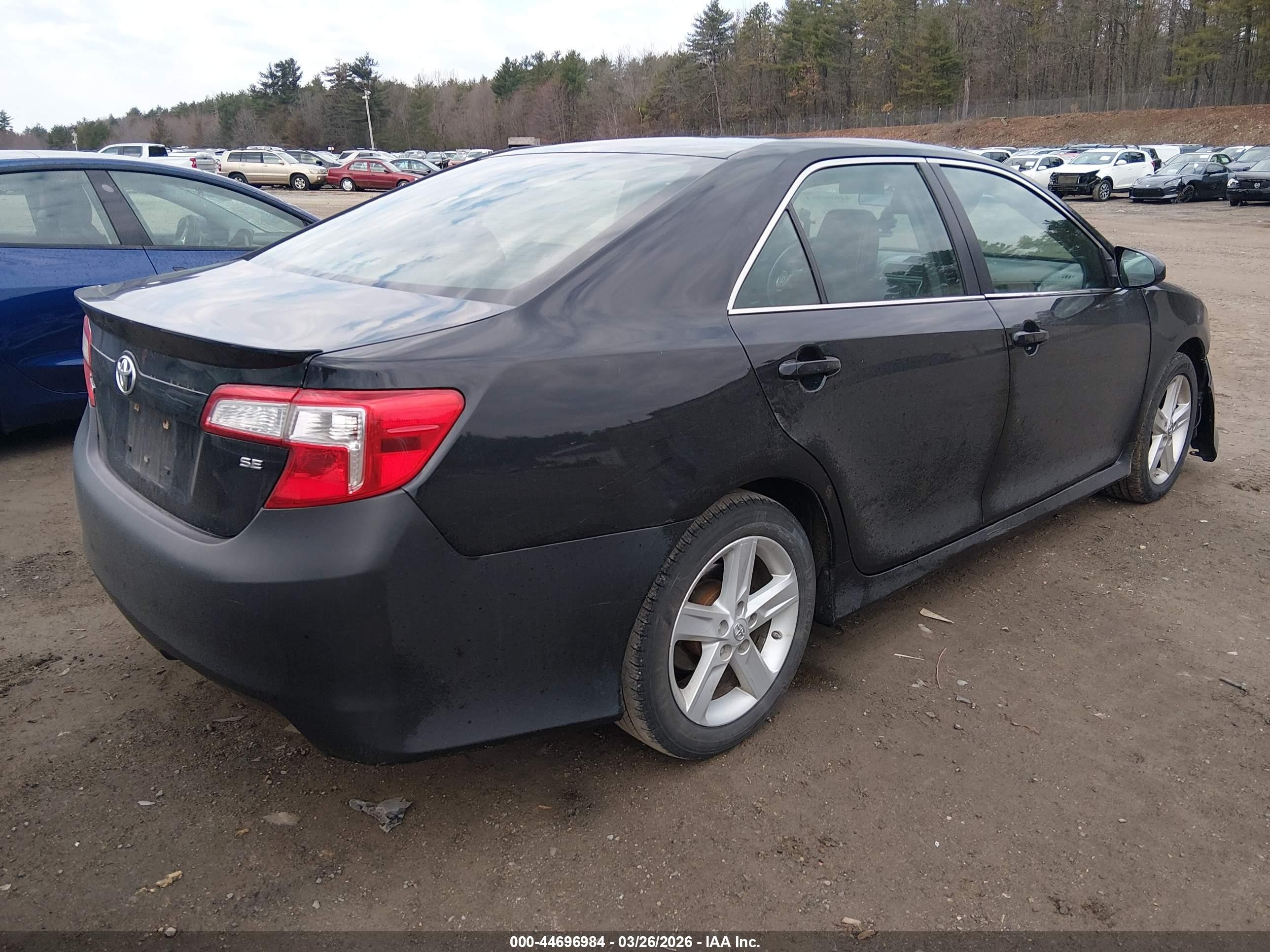 2014 Toyota Camry Se Черный vin: 4T1BF1FKXEU352780