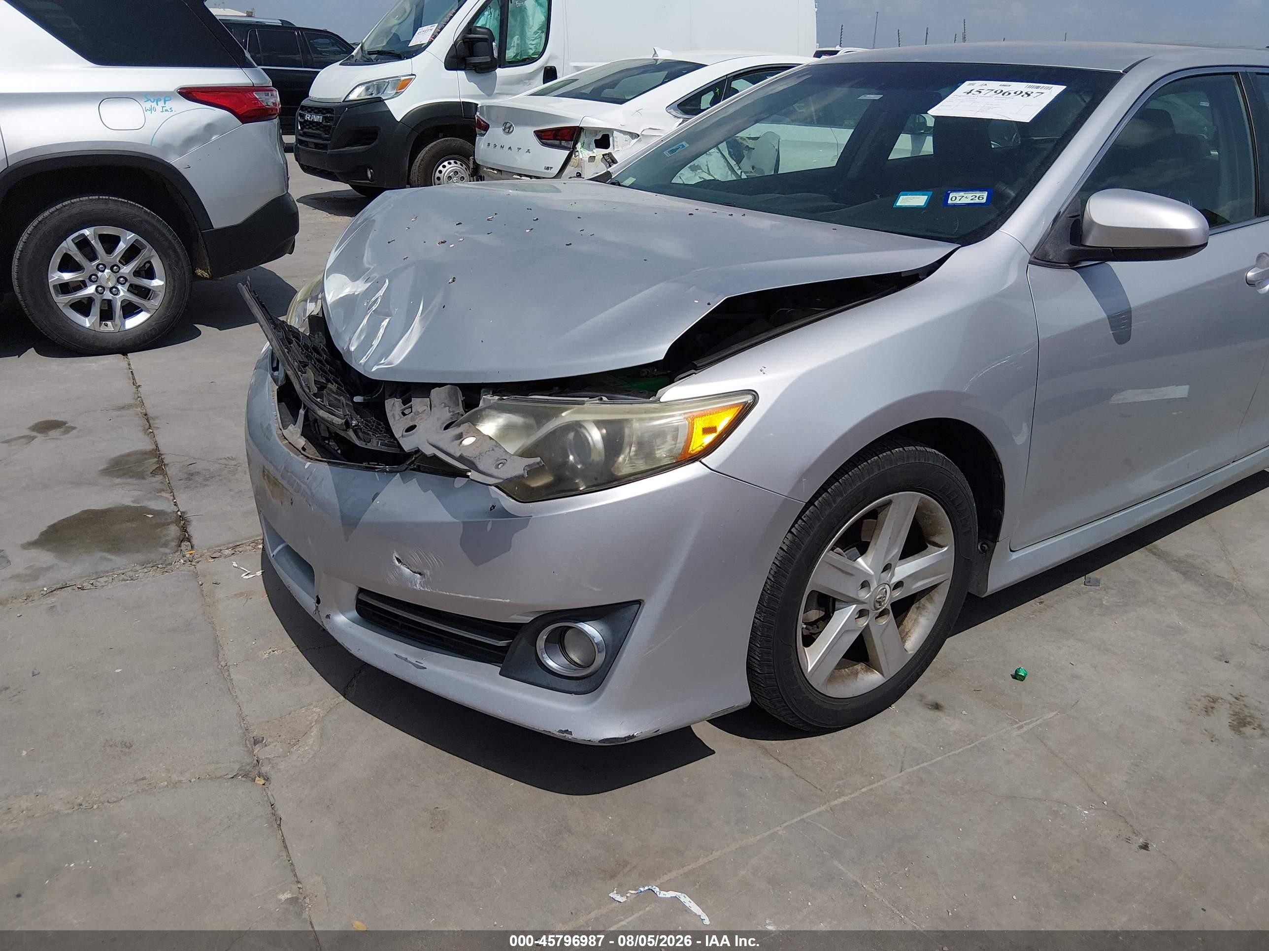 2014 Toyota Camry Se Silver vin: 4T1BF1FKXEU356635