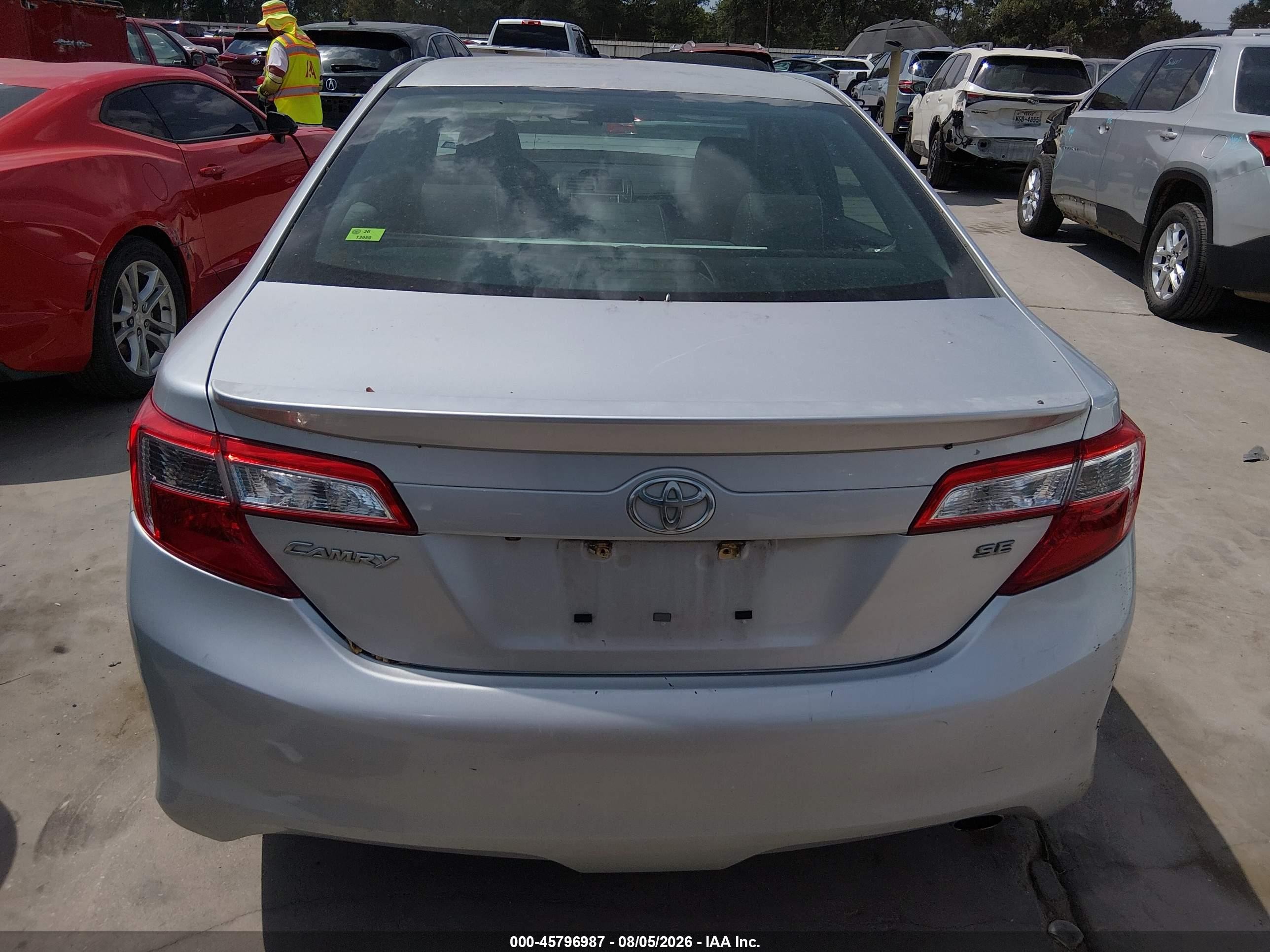 2014 Toyota Camry Se Silver vin: 4T1BF1FKXEU356635