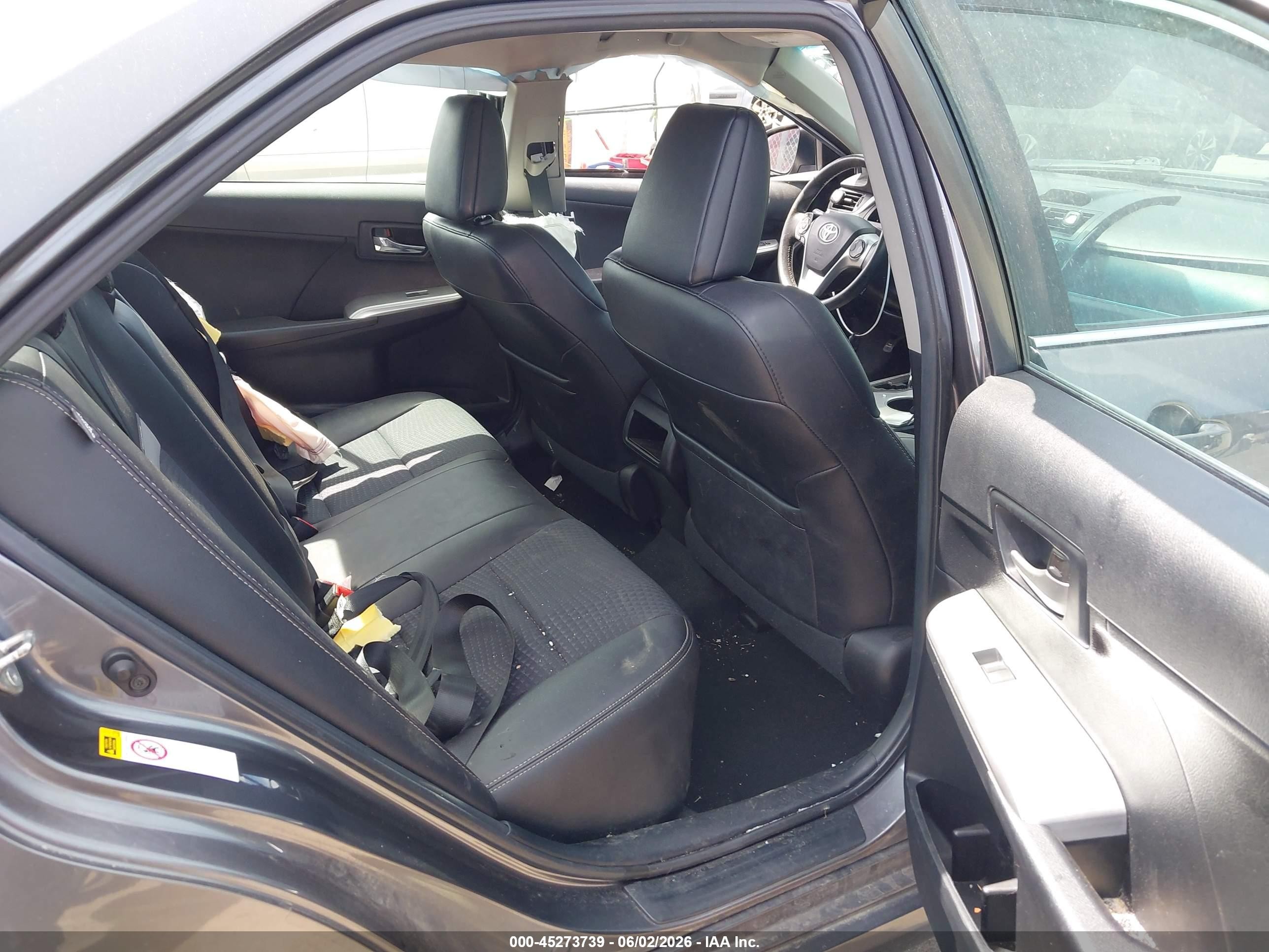 2014 Toyota Camry Se Gray vin: 4T1BF1FKXEU375511