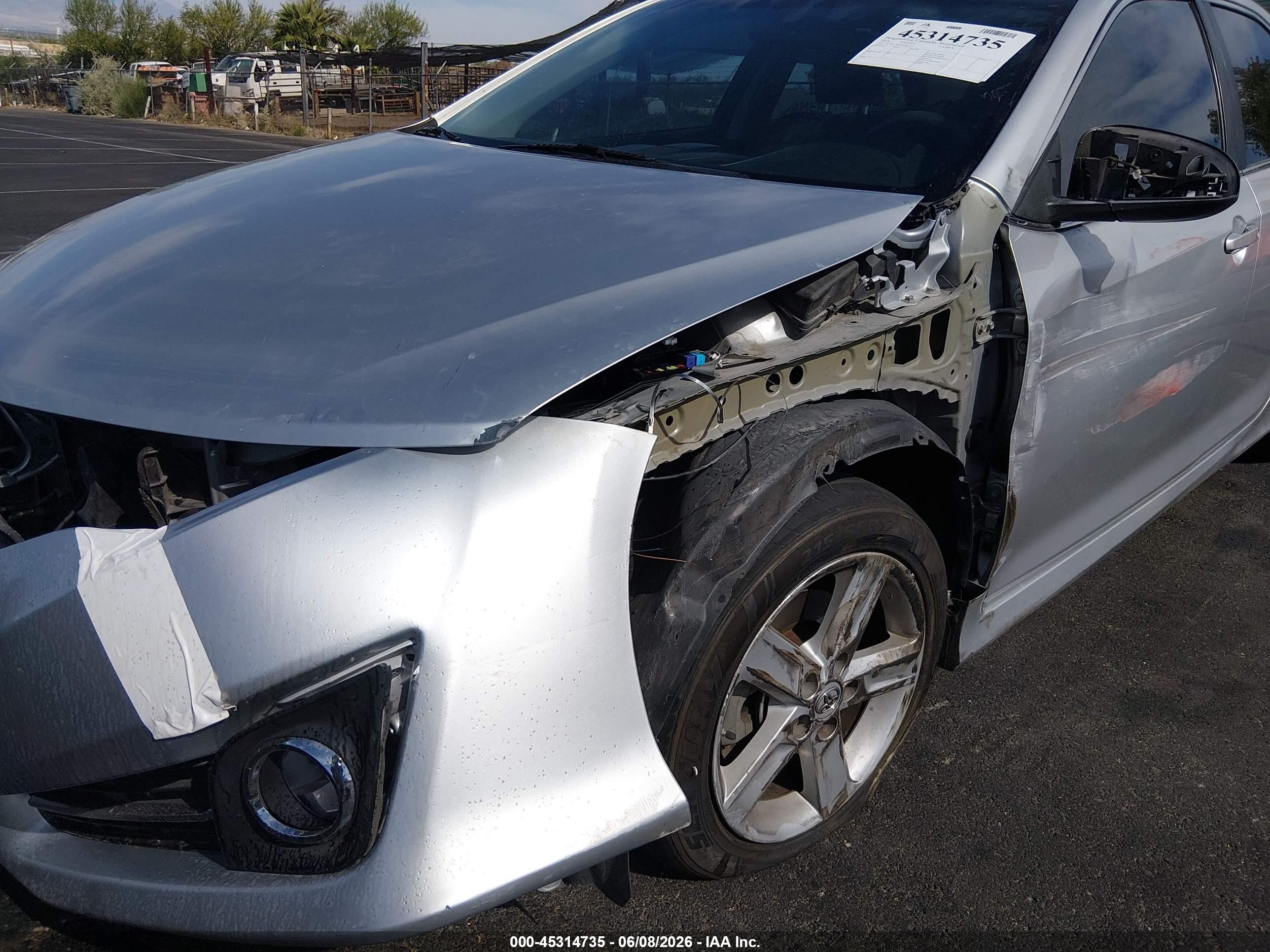 2014 Toyota Camry Se Silver vin: 4T1BF1FKXEU380143