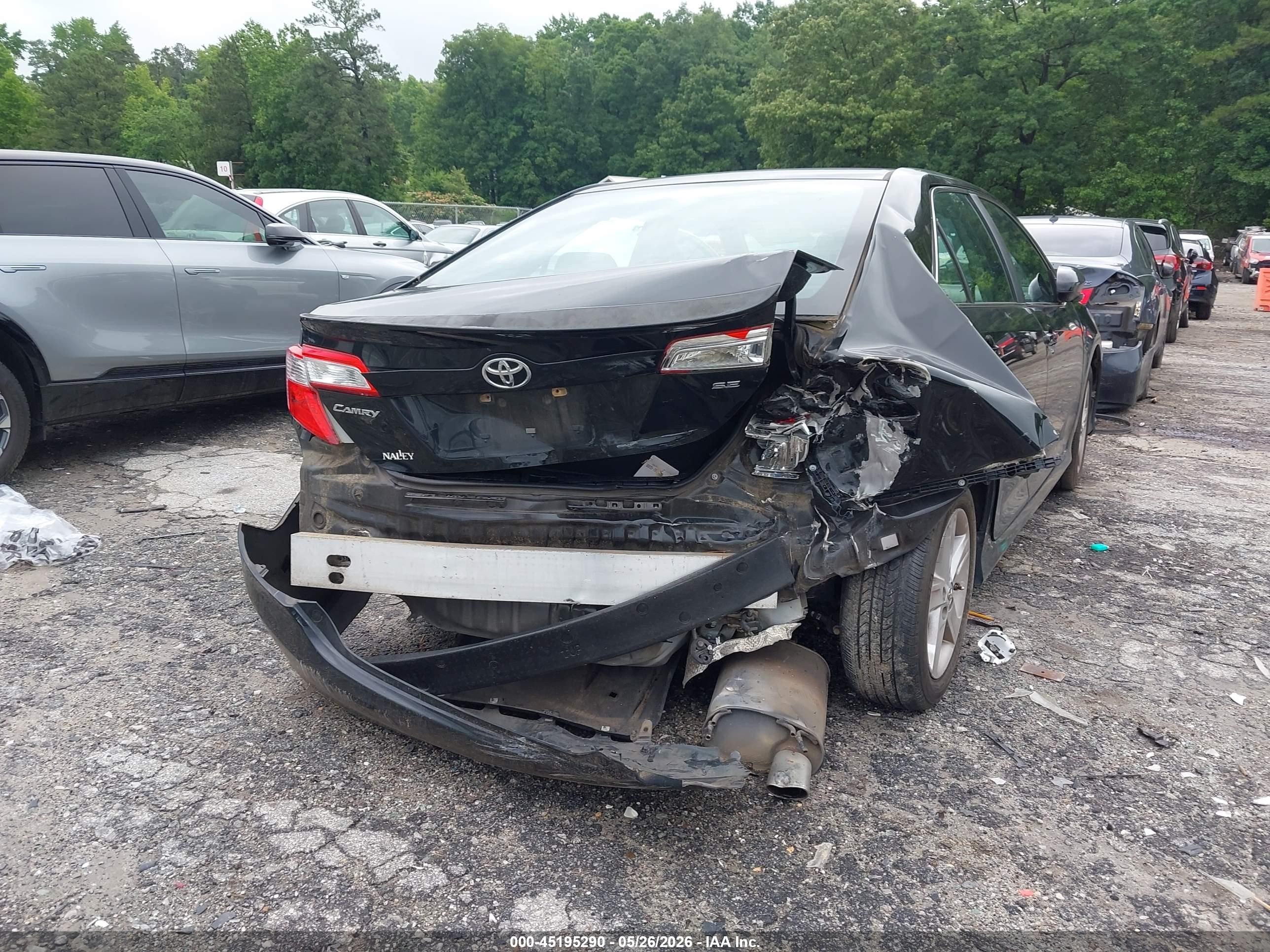 2014 Toyota Camry Se Черный vin: 4T1BF1FKXEU383267