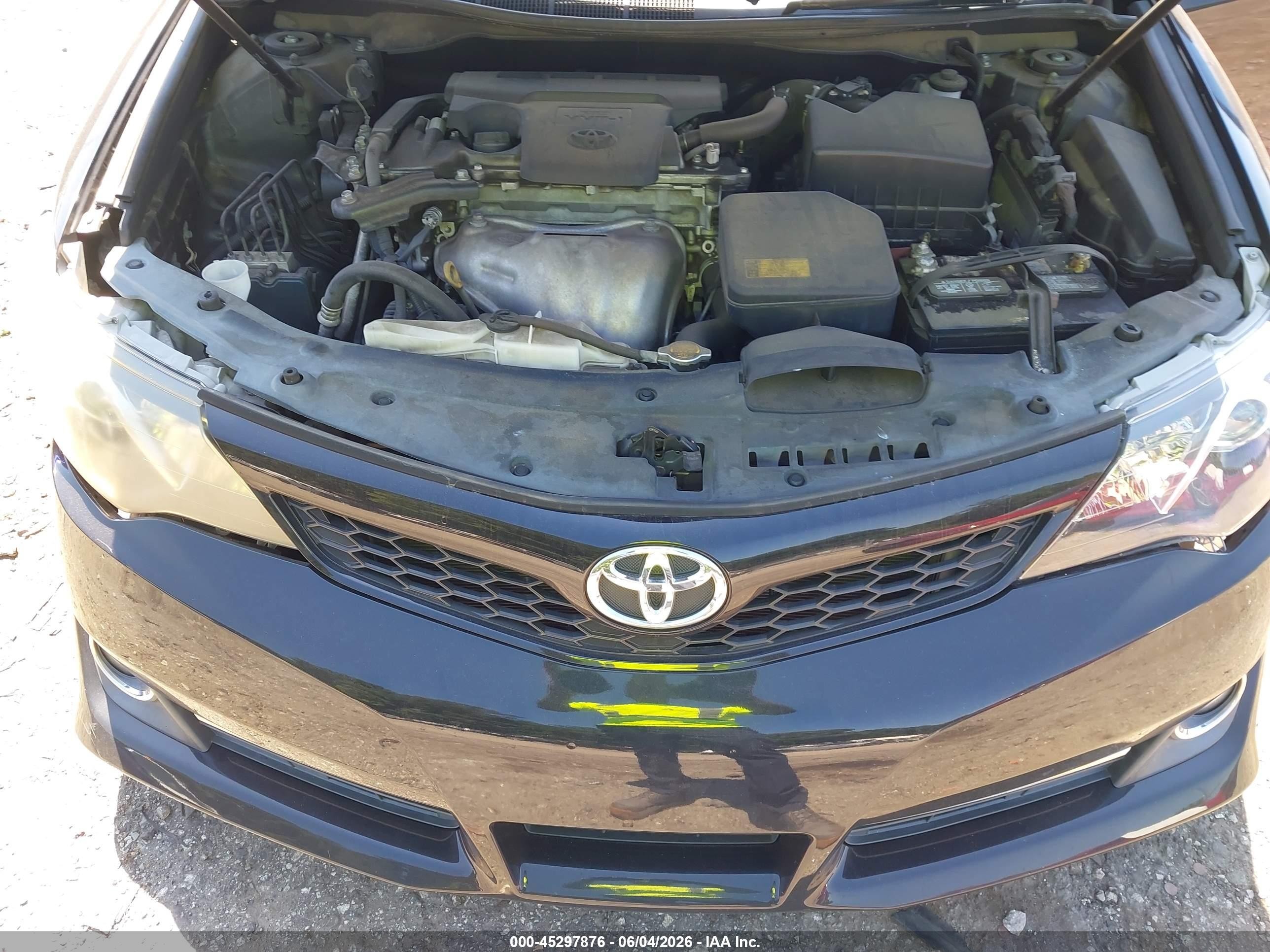2014 Toyota Camry Se Black vin: 4T1BF1FKXEU383625
