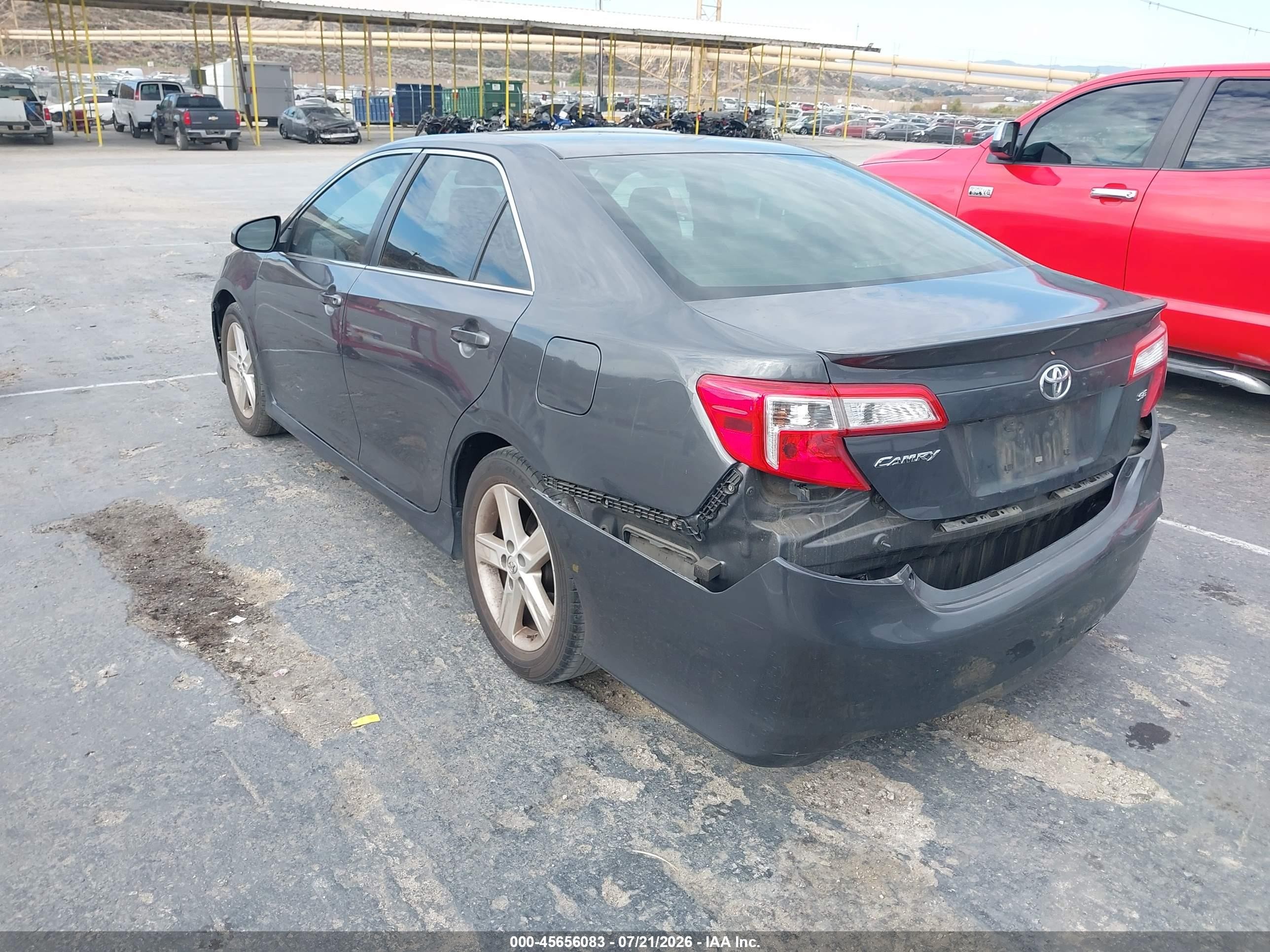 2014 Toyota Camry Se Gray vin: 4T1BF1FKXEU417840