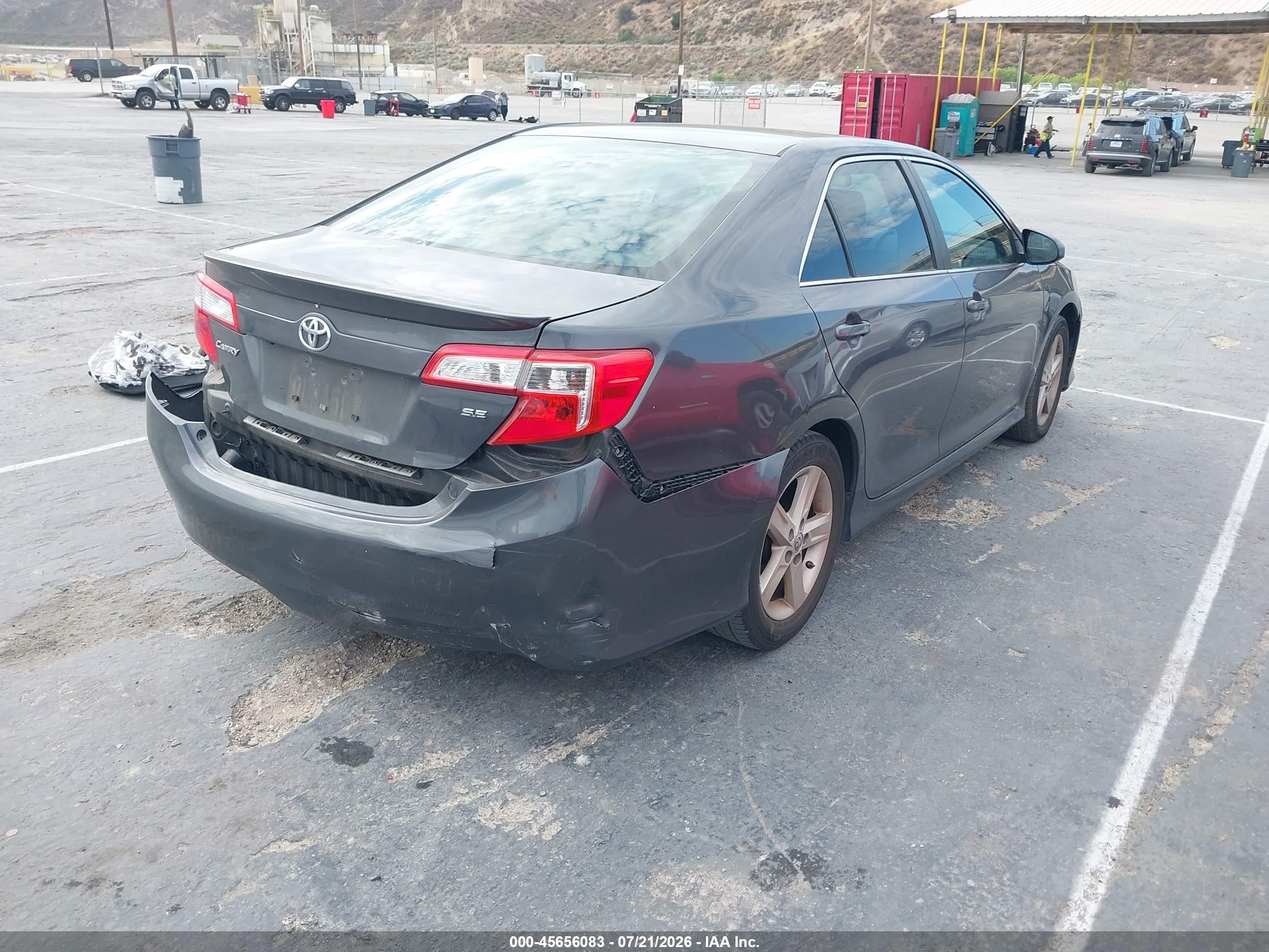 2014 Toyota Camry Se Gray vin: 4T1BF1FKXEU417840