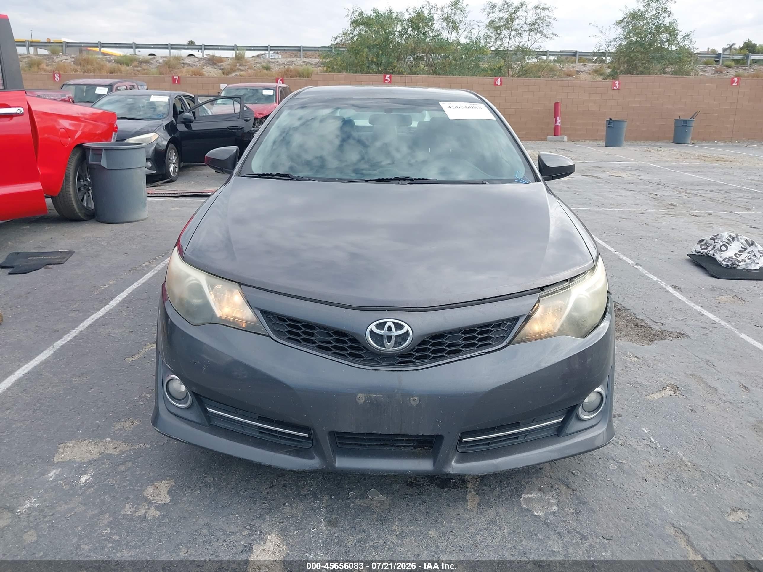 2014 Toyota Camry Se Gray vin: 4T1BF1FKXEU417840