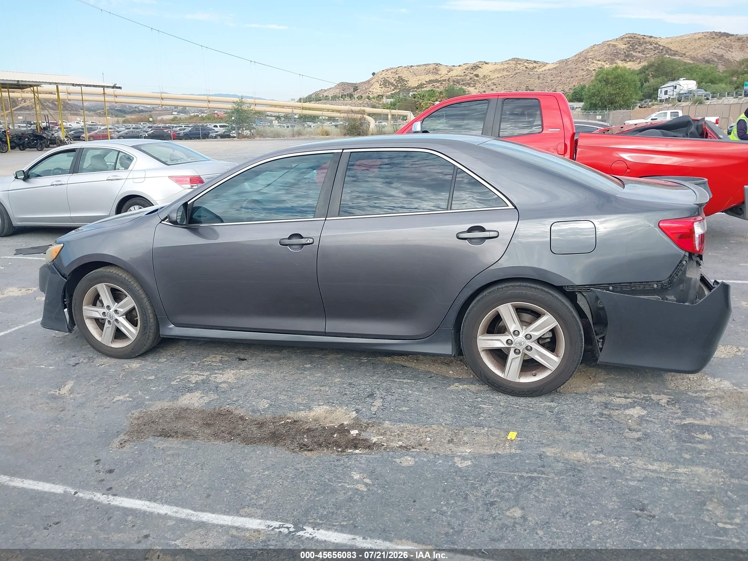 2014 Toyota Camry Se Gray vin: 4T1BF1FKXEU417840