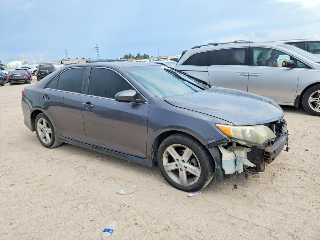 2014 Toyota Camry Se Gray vin: 4T1BF1FKXEU421337