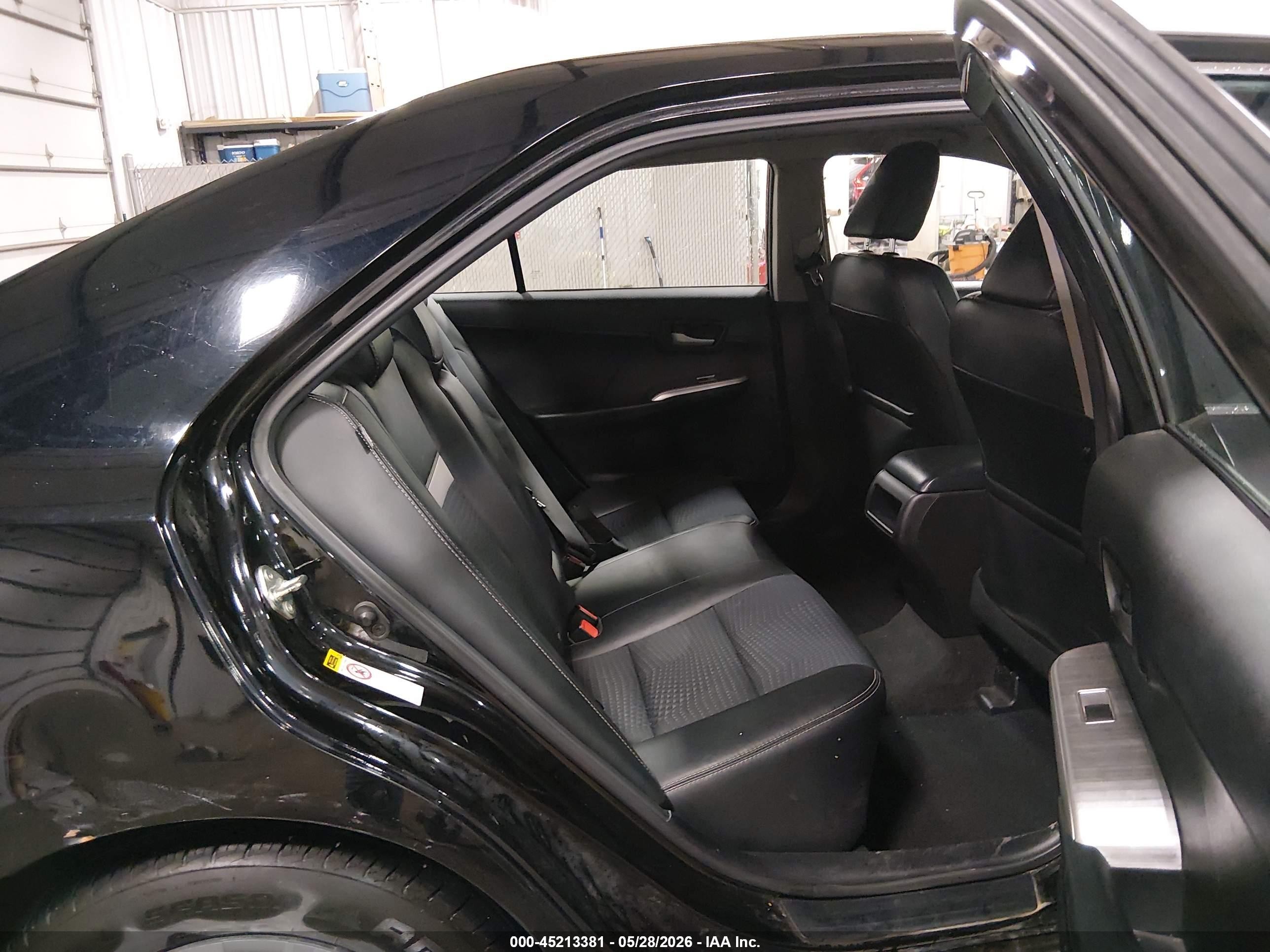 2014 Toyota Camry Se Black vin: 4T1BF1FKXEU439594