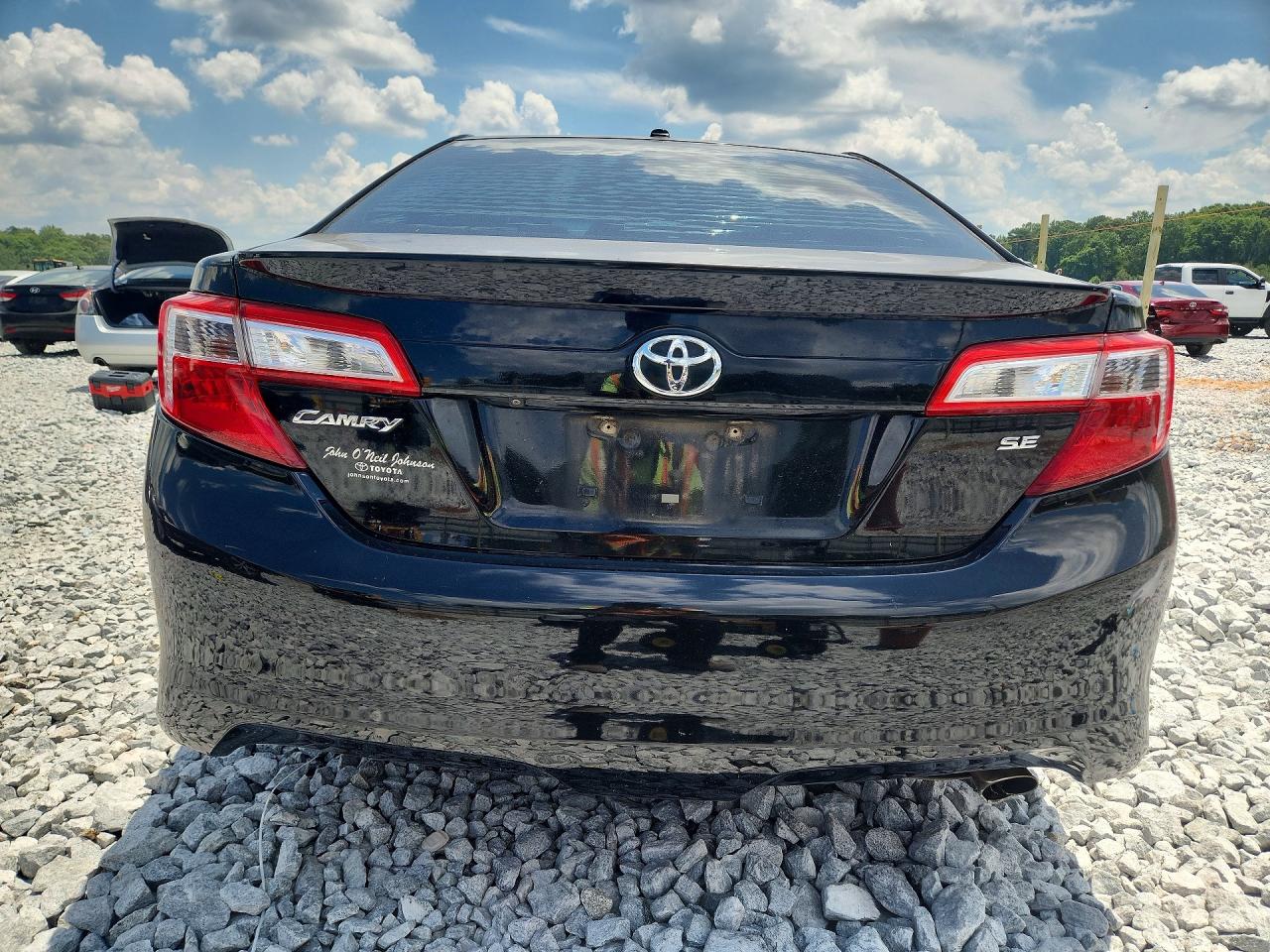 2014 Toyota Camry Se Black vin: 4T1BF1FKXEU470165
