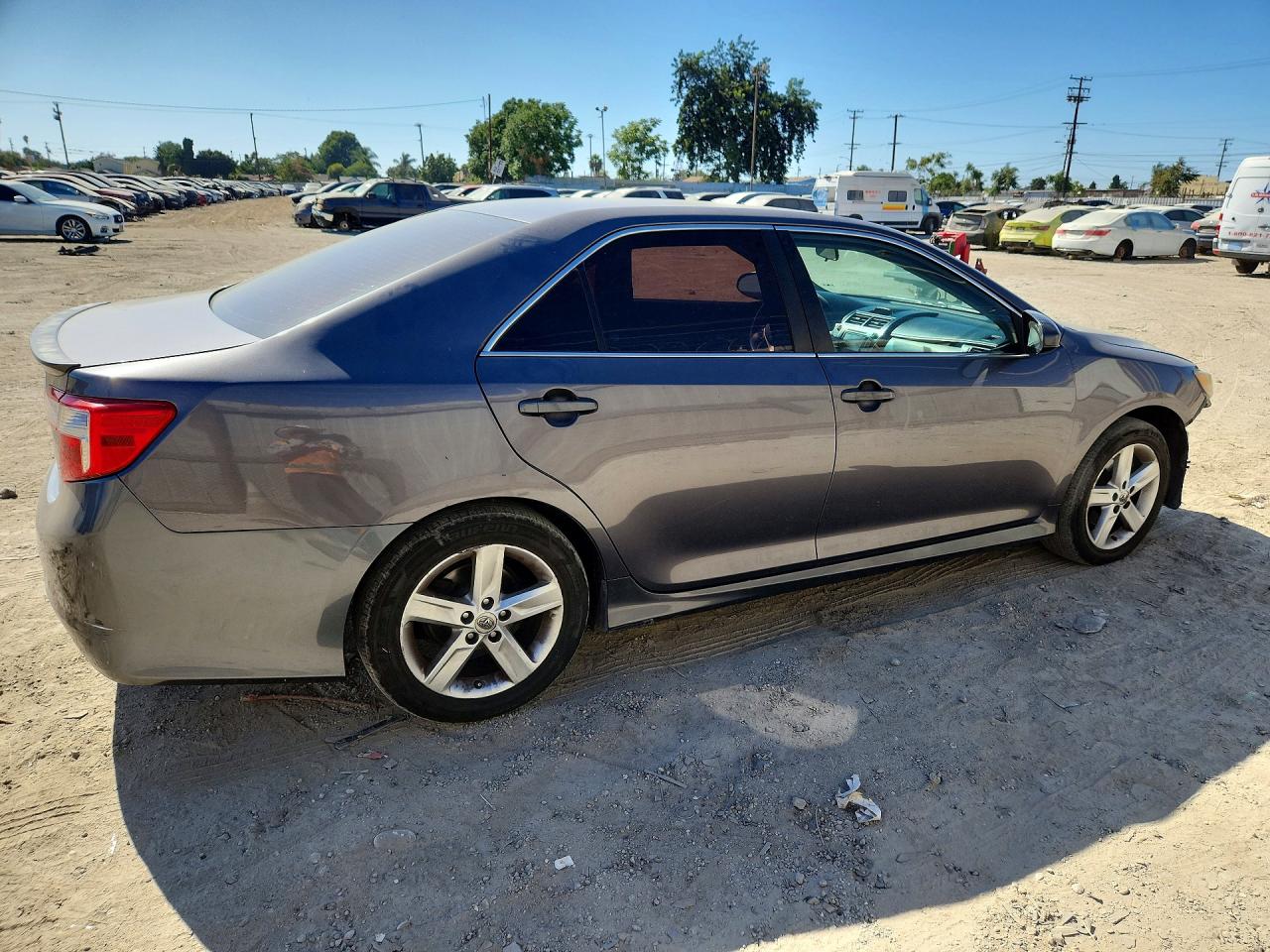 2014 Toyota Camry Se Gray vin: 4T1BF1FKXEU473308