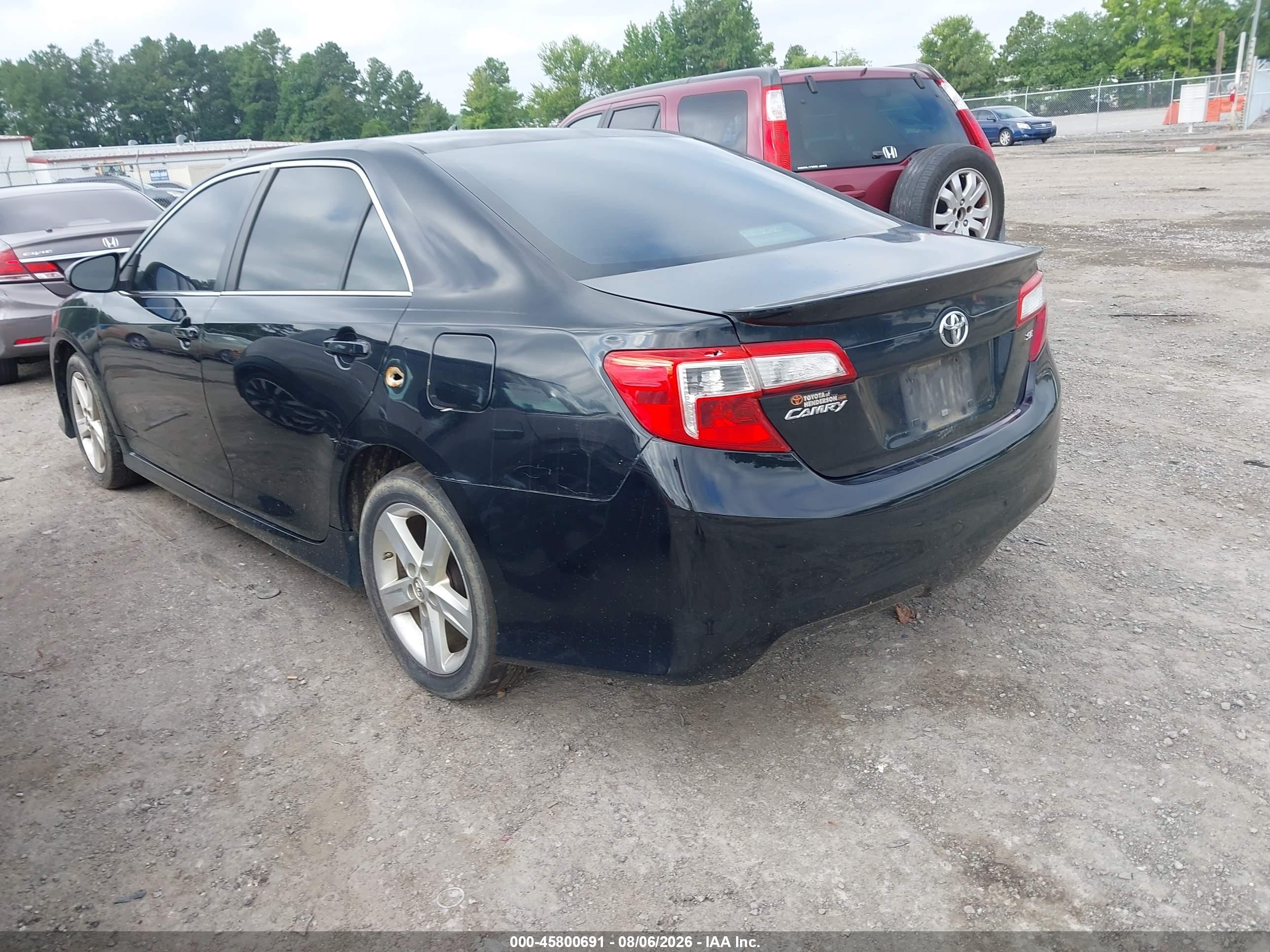 2014 Toyota Camry Se Black vin: 4T1BF1FKXEU726420