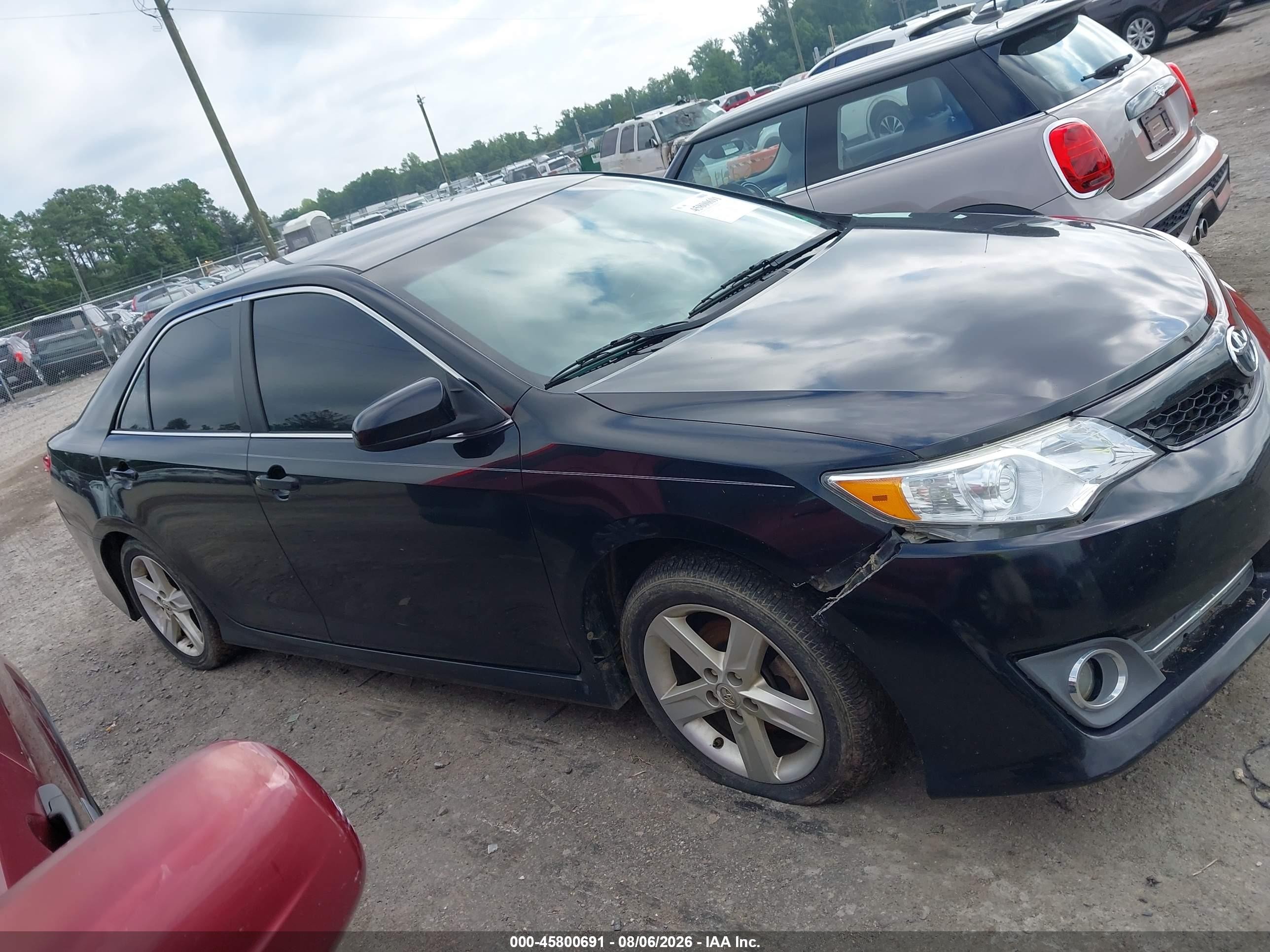 2014 Toyota Camry Se Black vin: 4T1BF1FKXEU726420